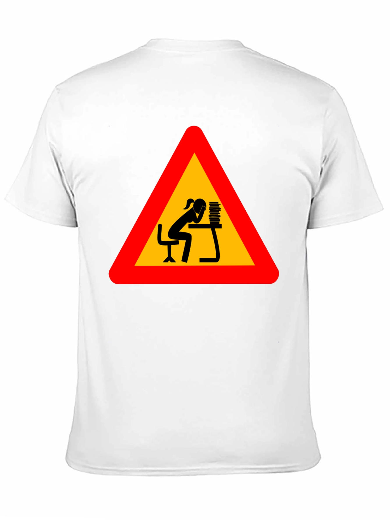 Workaholic Tee: Funny Warning Sign T-Shirt
