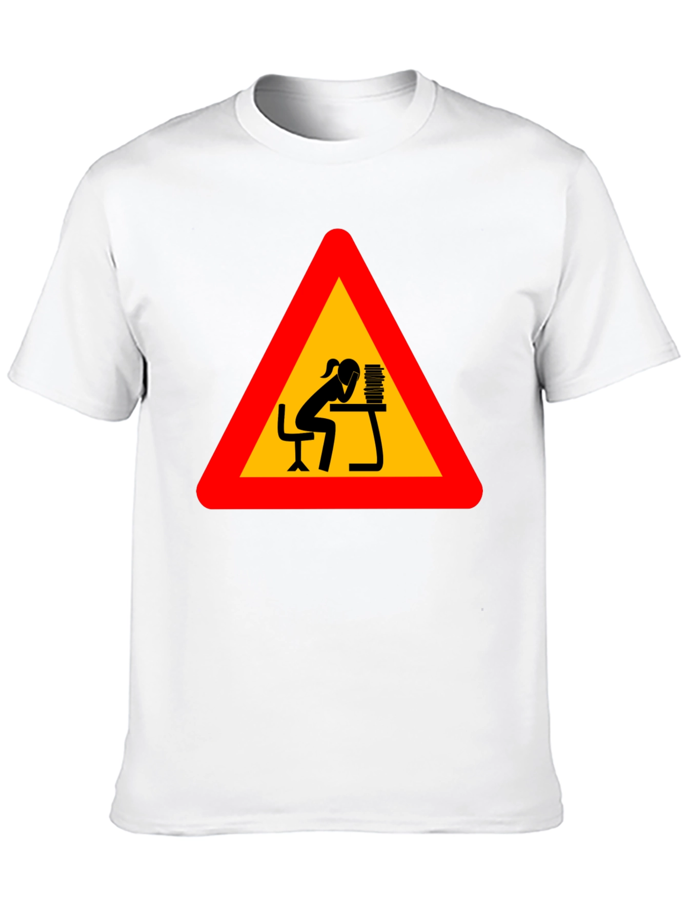 Workaholic Tee: Funny Warning Sign T-Shirt