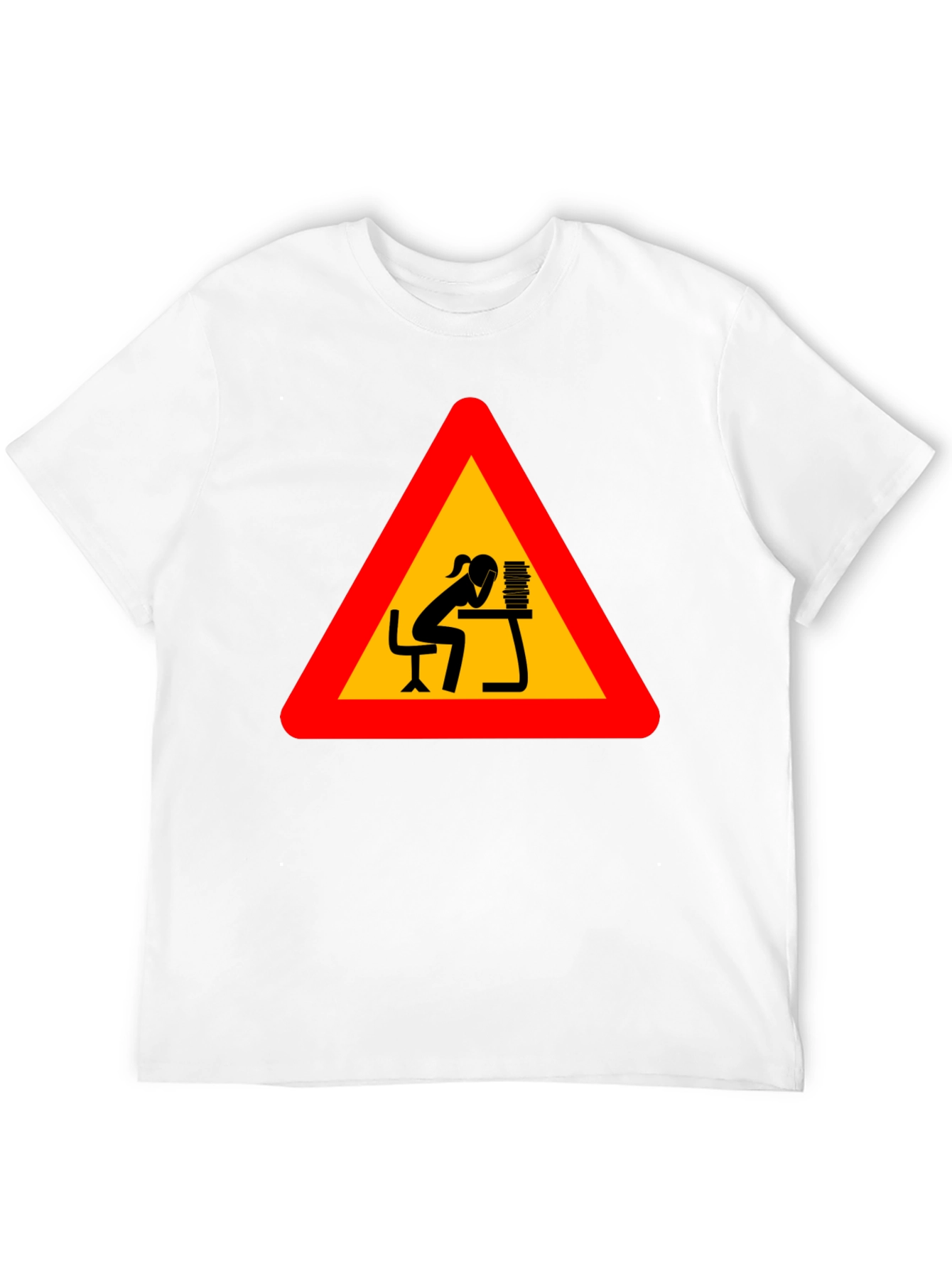 Workaholic Tee: Funny Warning Sign T-Shirt