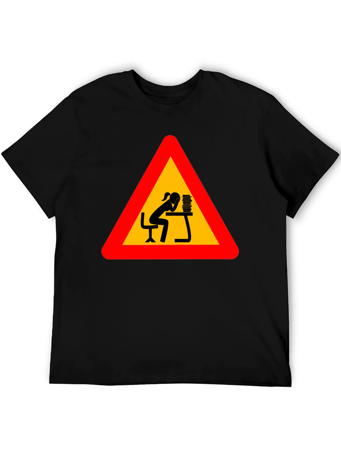 Workaholic Tee: Funny Warning Sign T-Shirt