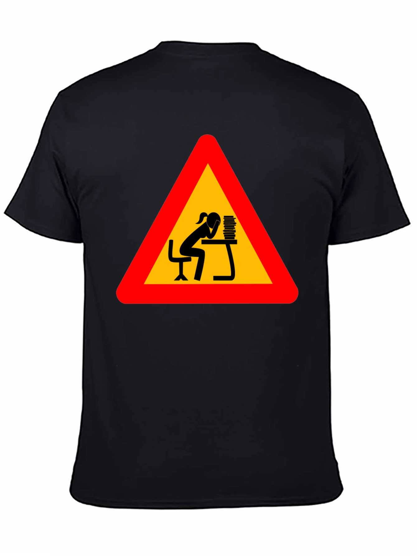 Workaholic Tee: Funny Warning Sign T-Shirt