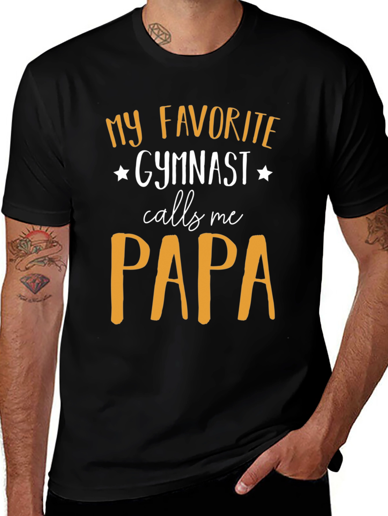 My Favorite Gymnast Calls Me Papa T-Shirt