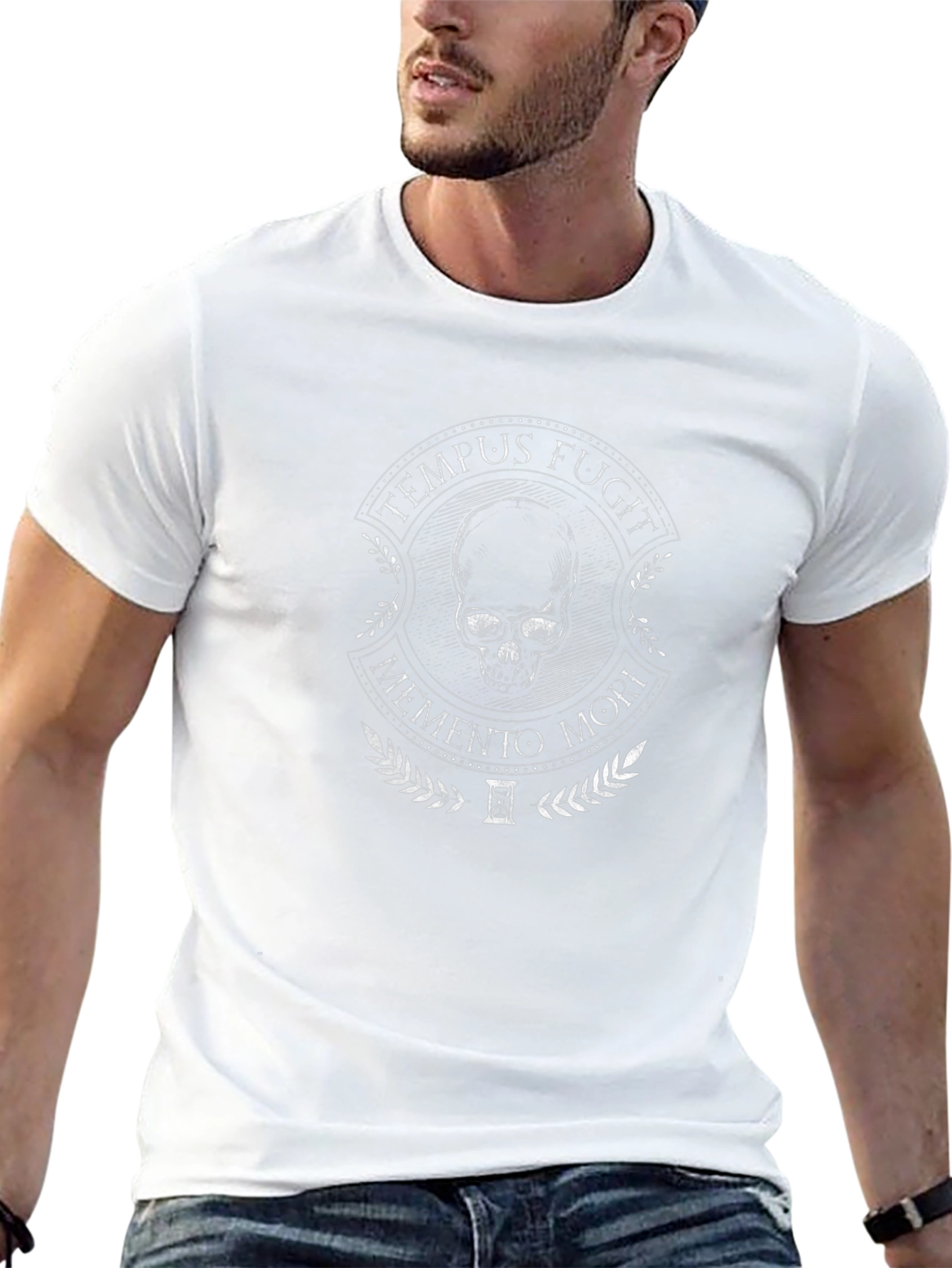 Tempus Fugit Memento Mori Skull T-Shirt