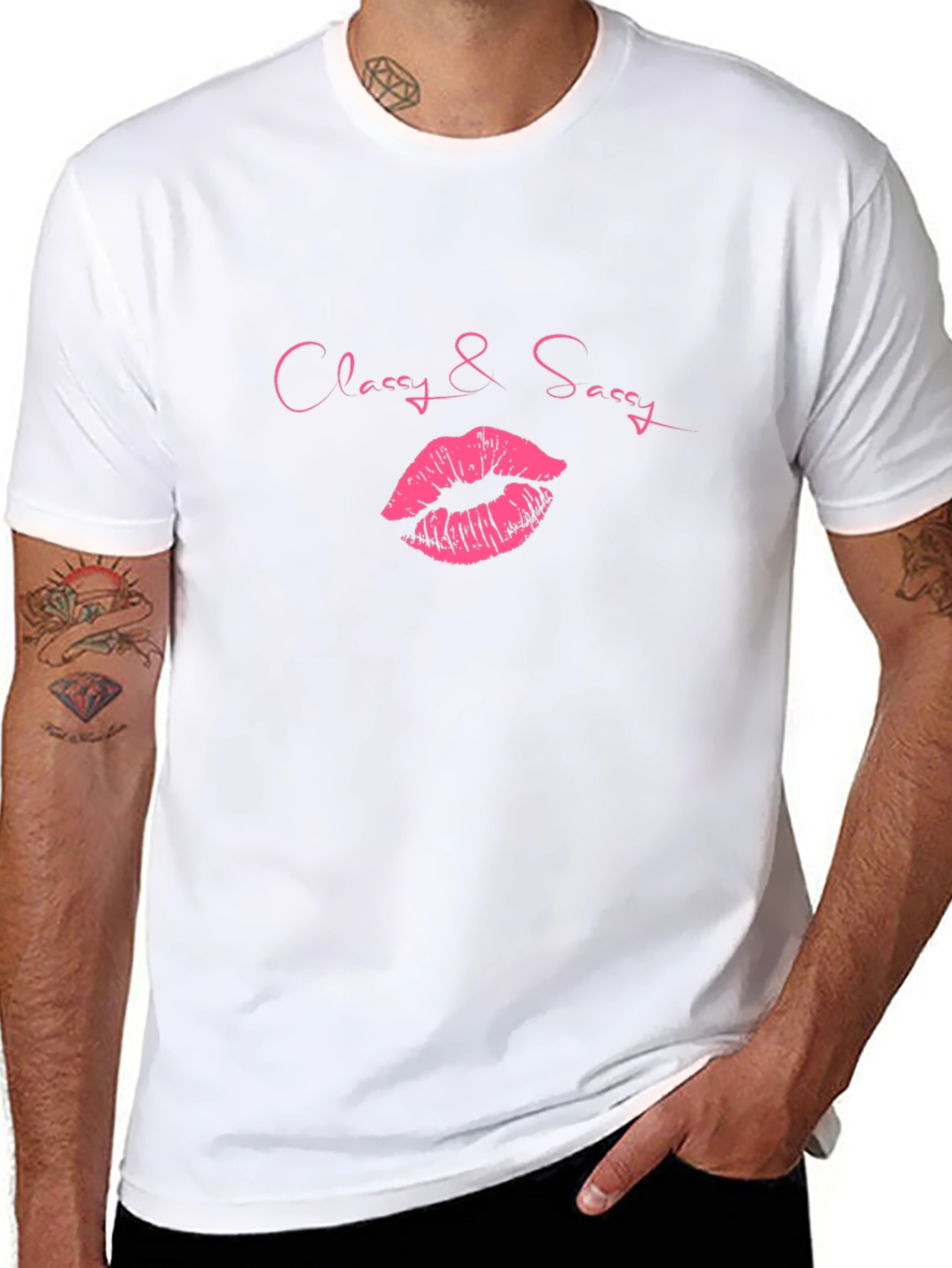 Classy & Sassy Lips Graphic T-Shirt