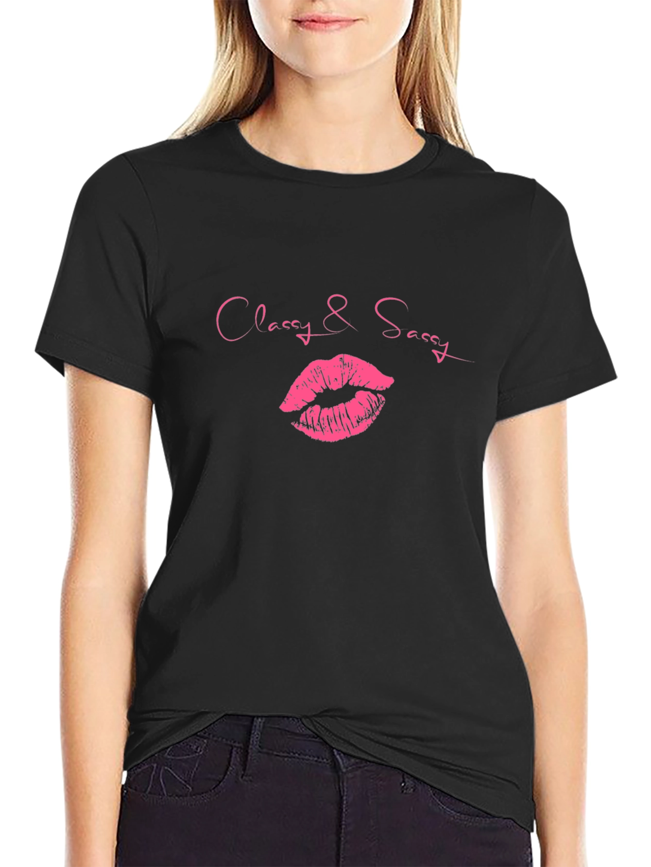 Classy & Sassy Lips Graphic T-Shirt