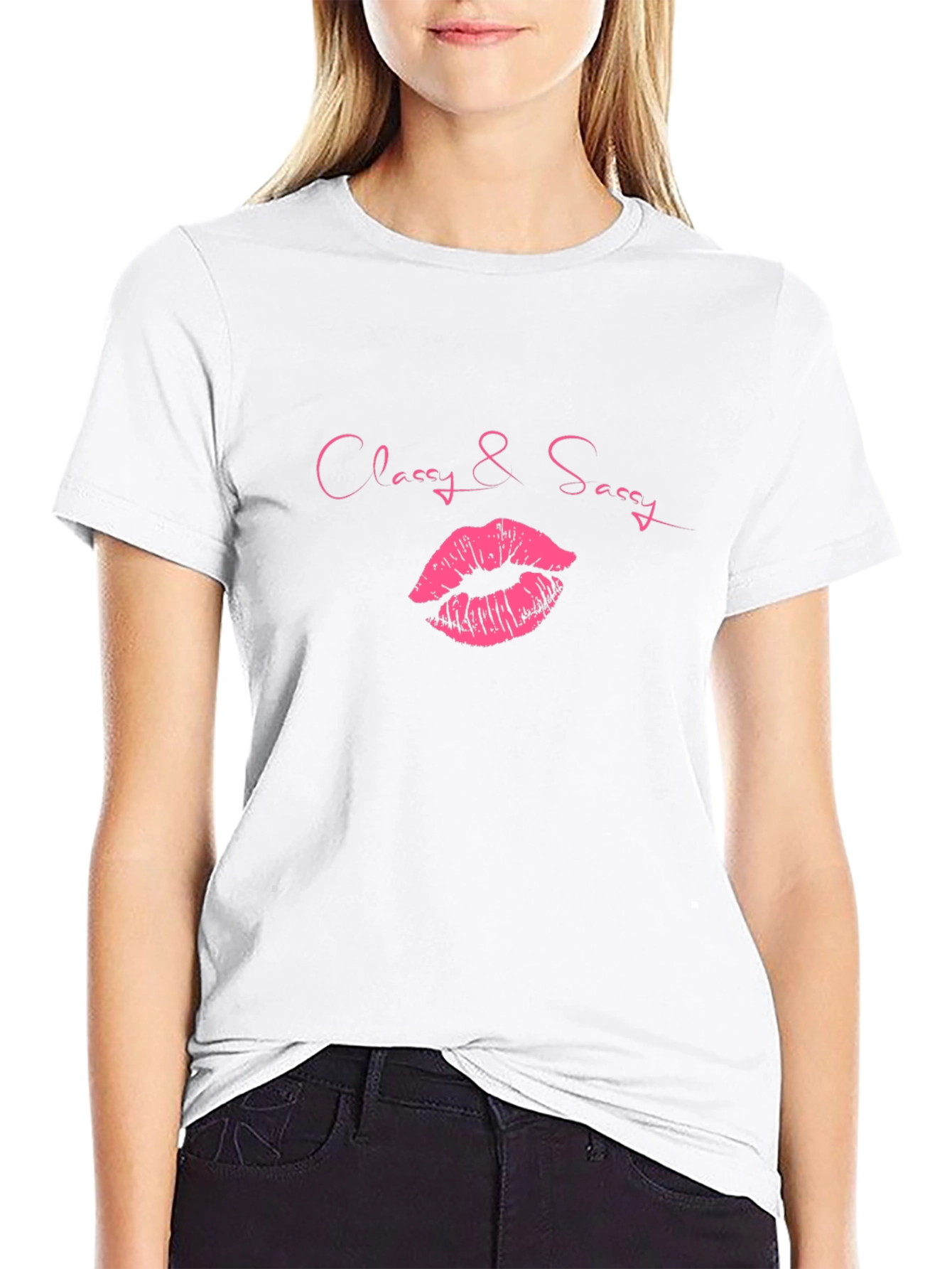 Classy & Sassy Lips Graphic T-Shirt