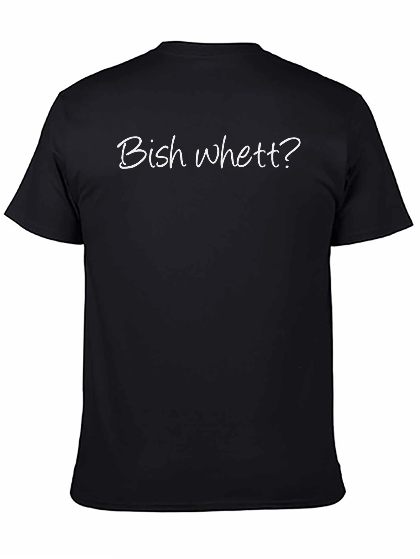 Bish Whett? Graphic Tee - Mens Black T-Shirt