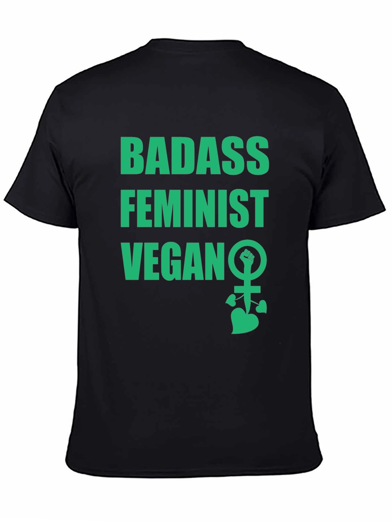 Badass Feminist Vegan Graphic Tee