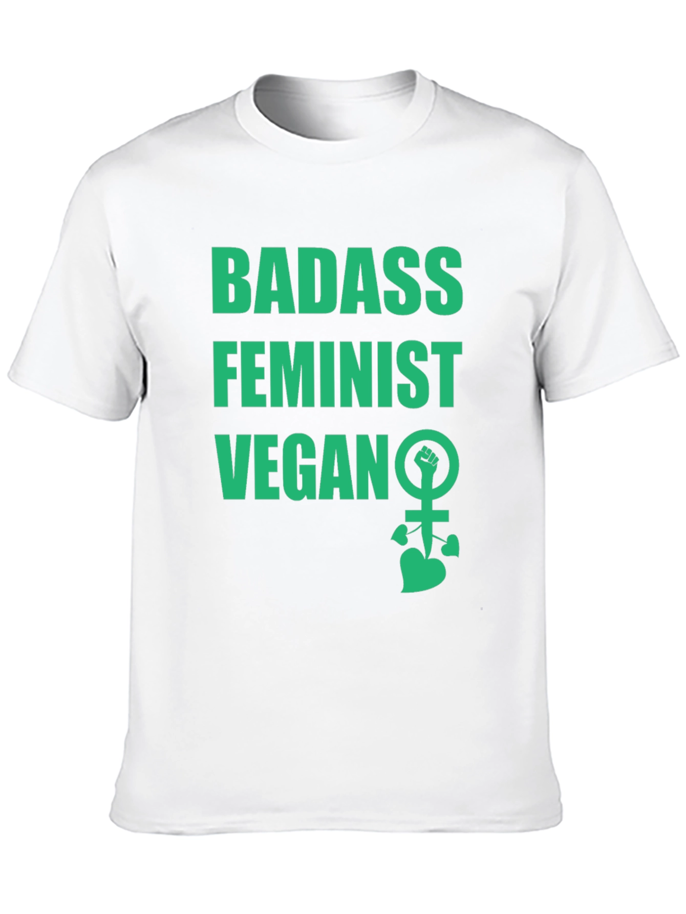 Badass Feminist Vegan Graphic Tee