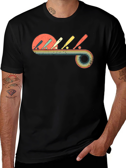 Retro Baseball Bats & Ball Graphic Tee