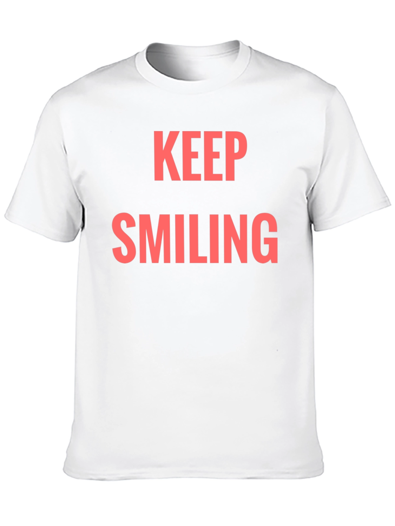 Keep Smiling Graphic Tee - Black Casual T-Shirt