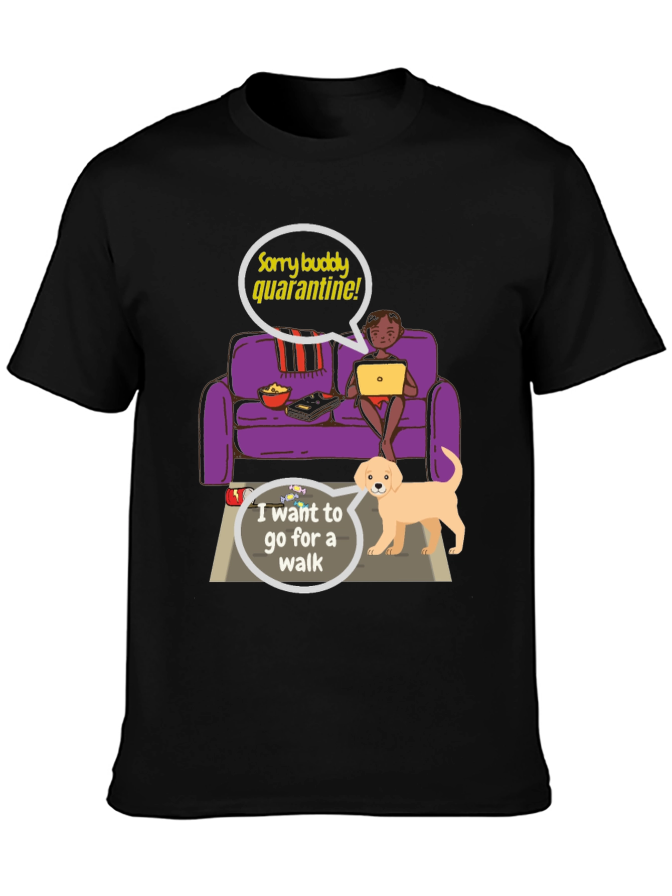 Quarantine Buddy Graphic T-Shirt