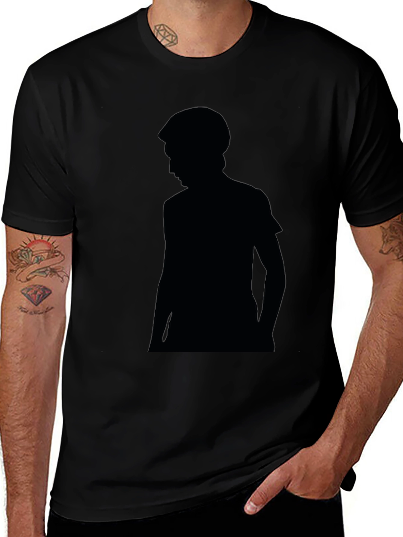 Silhouette Graphic Black T-Shirt | Stylish Everyday Wear