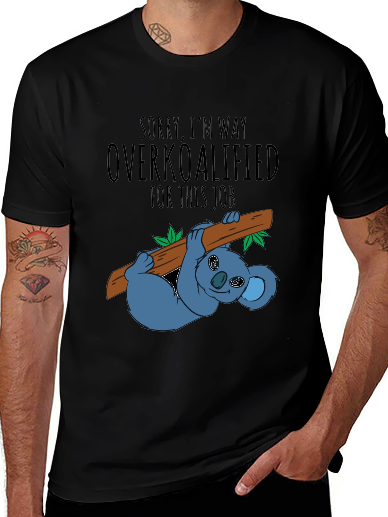 Overkoalified Funny Koala T-Shirt