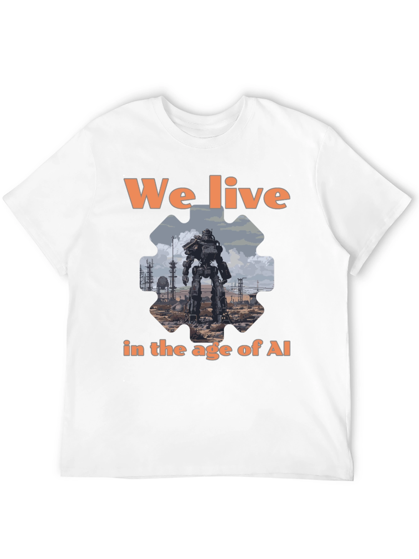 AI Age T-Shirt - Robot Graphic Tee