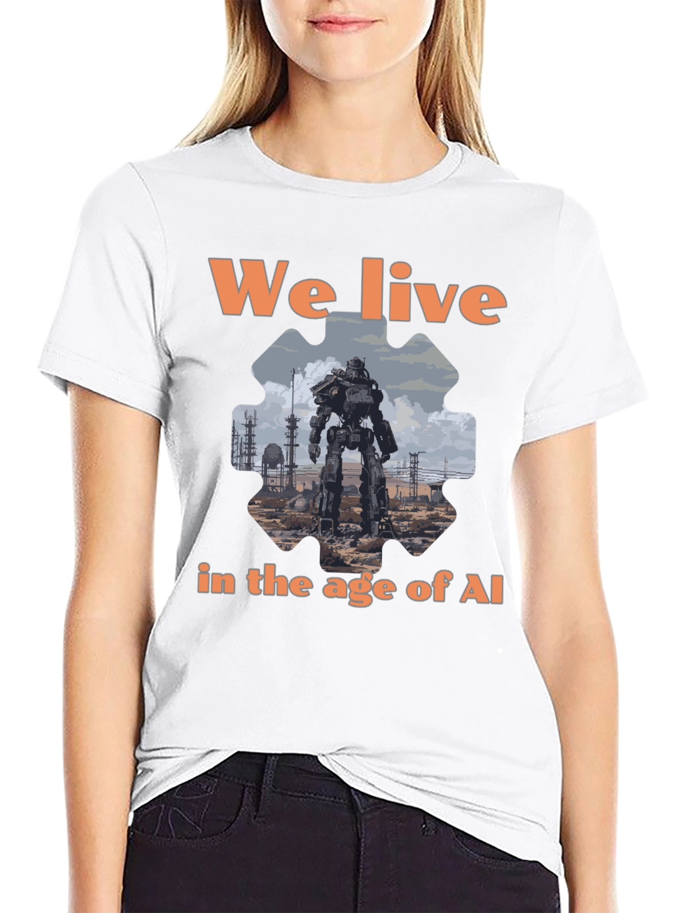 AI Age T-Shirt - Robot Graphic Tee