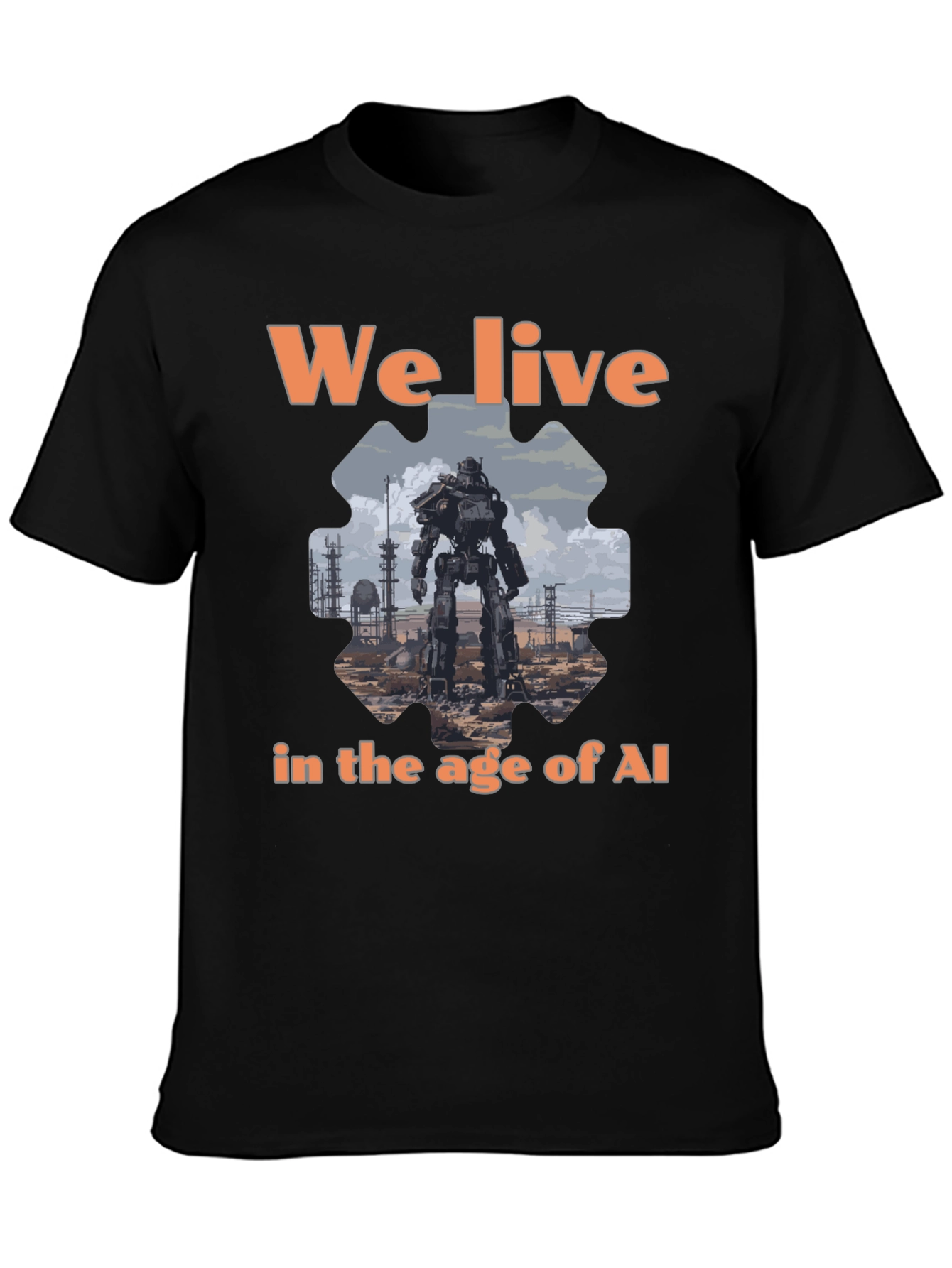 AI Age T-Shirt - Robot Graphic Tee