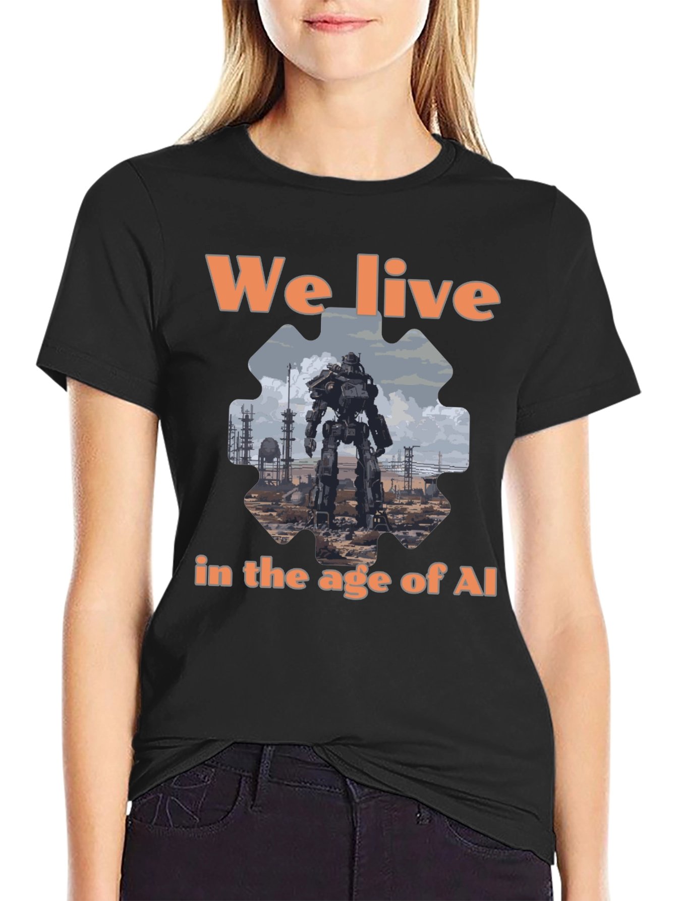 AI Age T-Shirt - Robot Graphic Tee