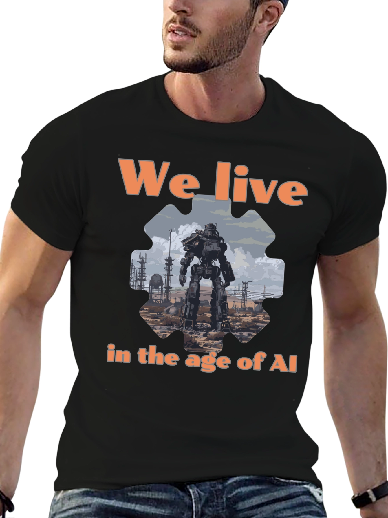 AI Age T-Shirt - Robot Graphic Tee