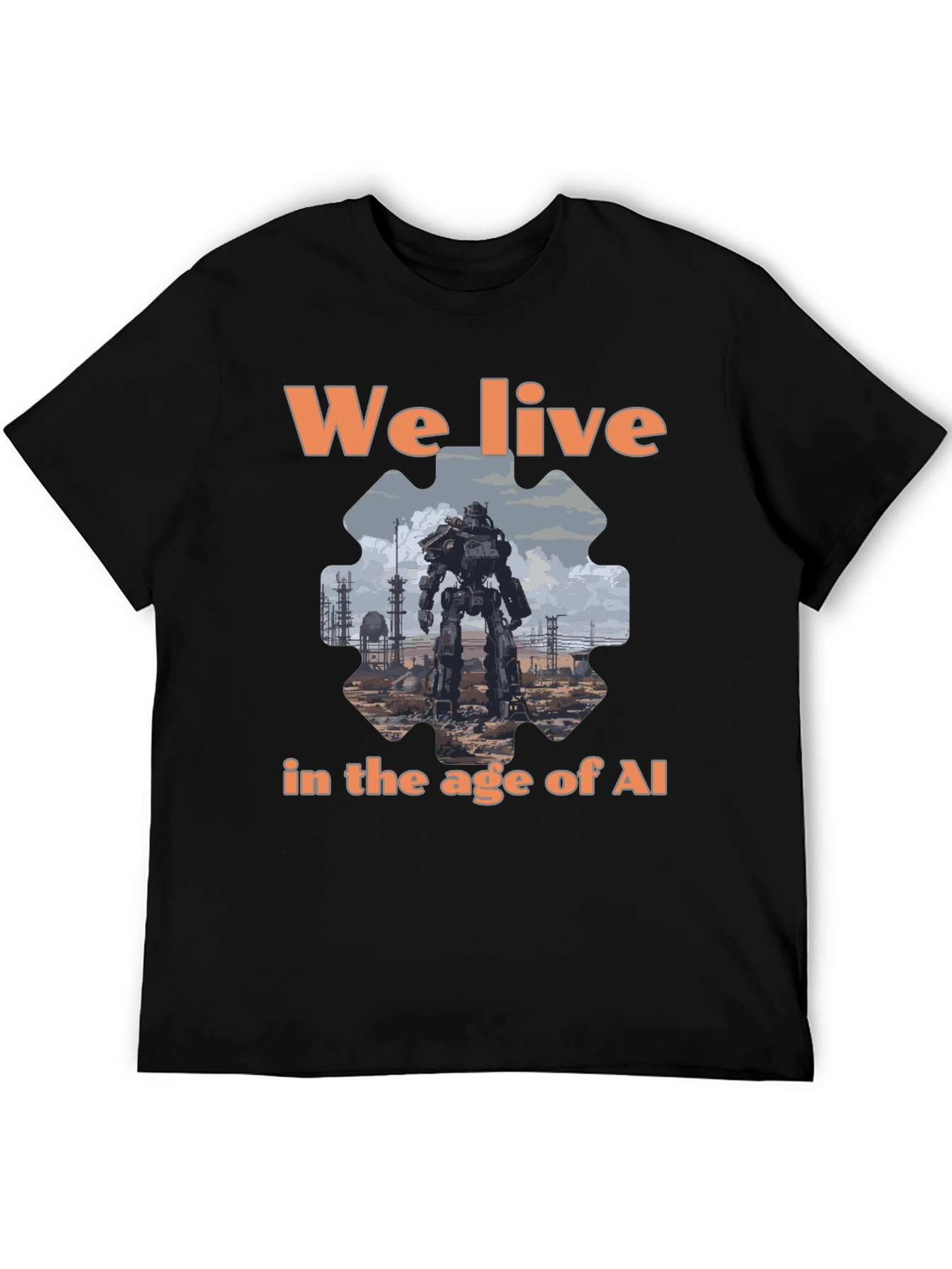 AI Age T-Shirt - Robot Graphic Tee