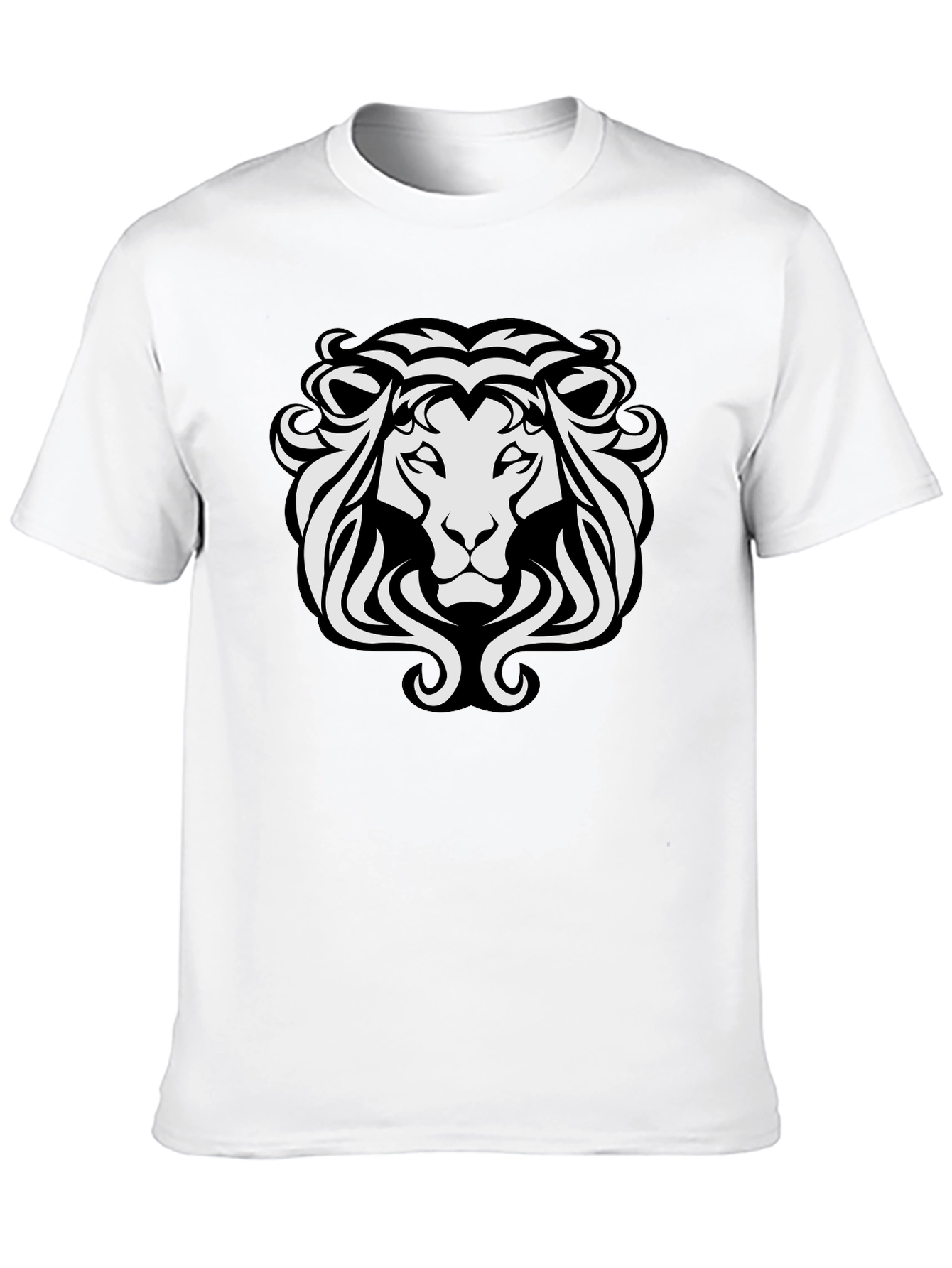 Lion Crest Graphic T-Shirt - Black