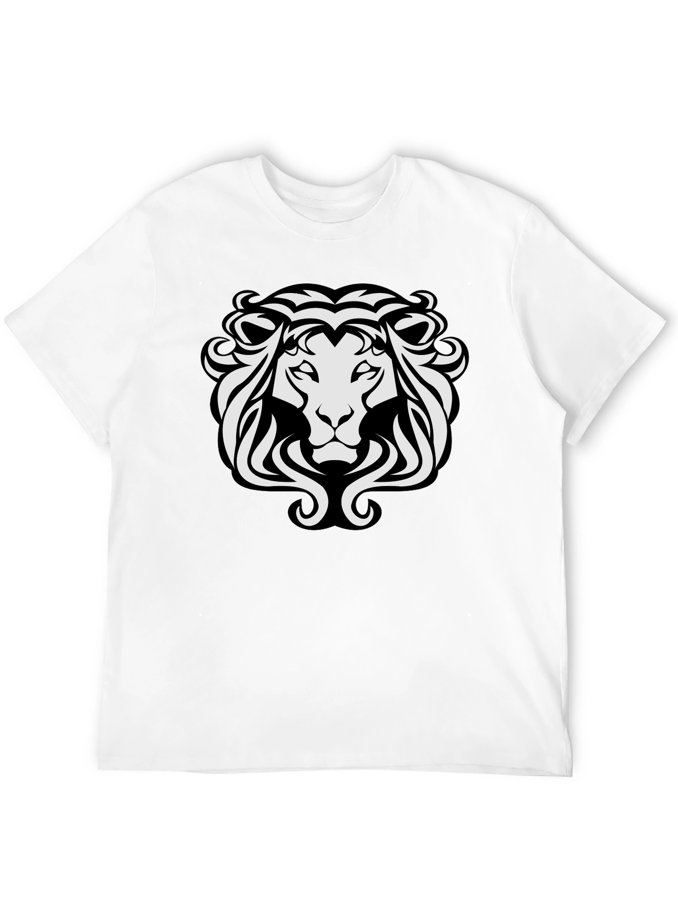 Lion Crest Graphic T-Shirt - Black