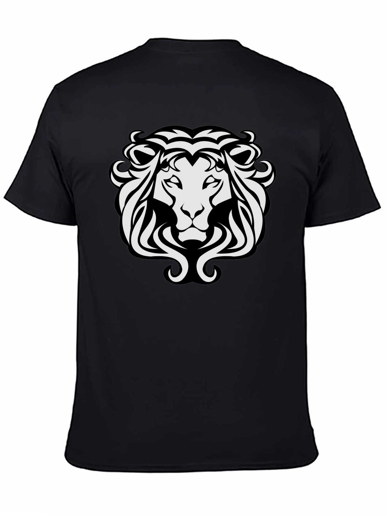 Lion Crest Graphic T-Shirt - Black