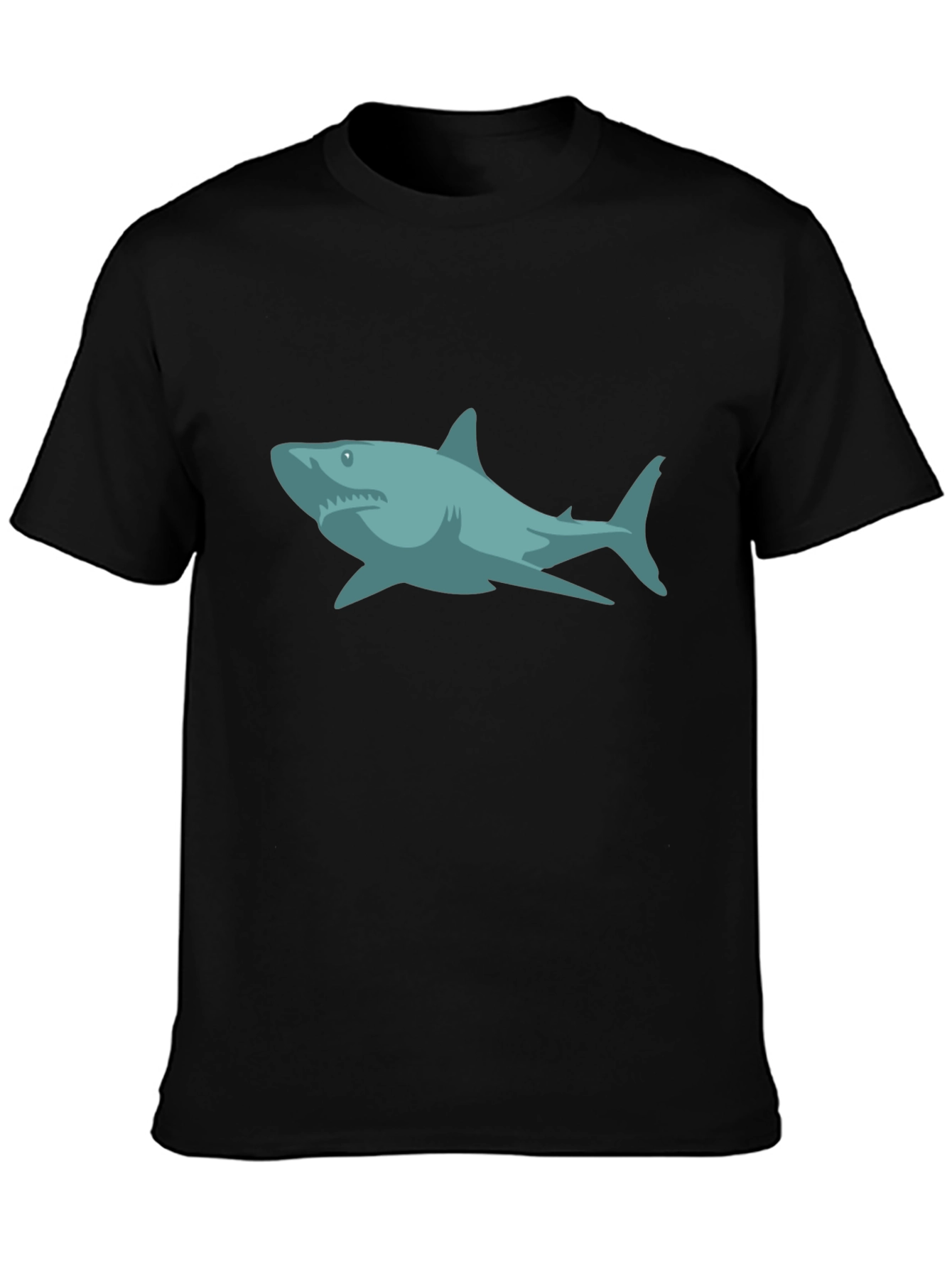 Shark Graphic Black T-Shirt - Casual Style