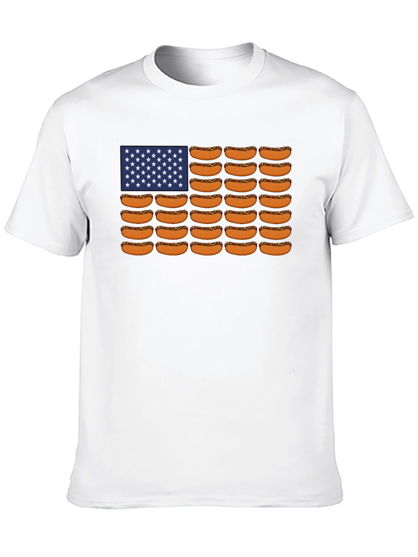 Hot Dog USA Flag Graphic Tee