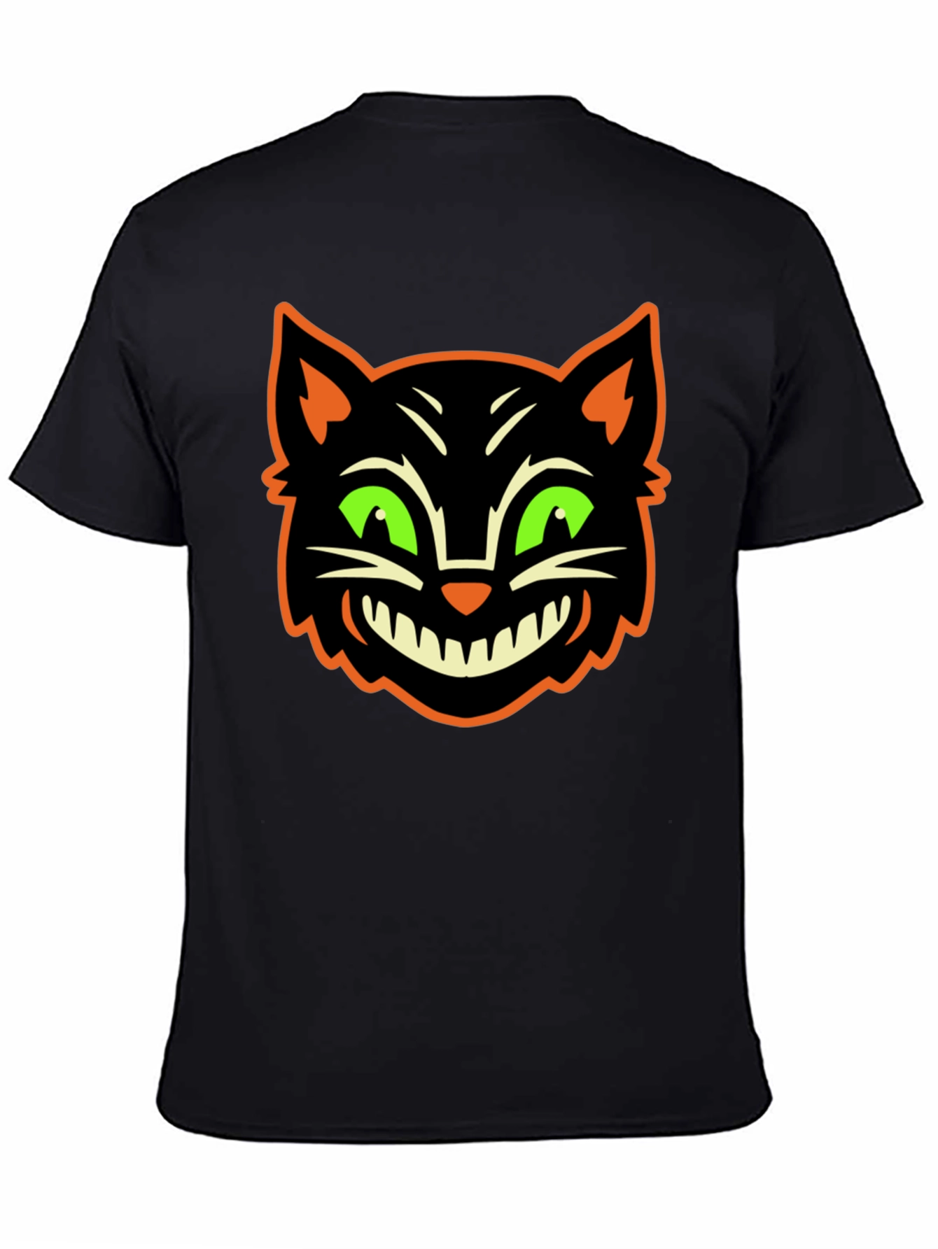 Halloween Cat Graphic T-Shirt