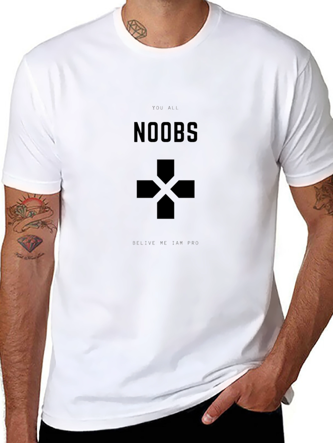 Gaming NOOBS T-Shirt - Black Cotton Tee