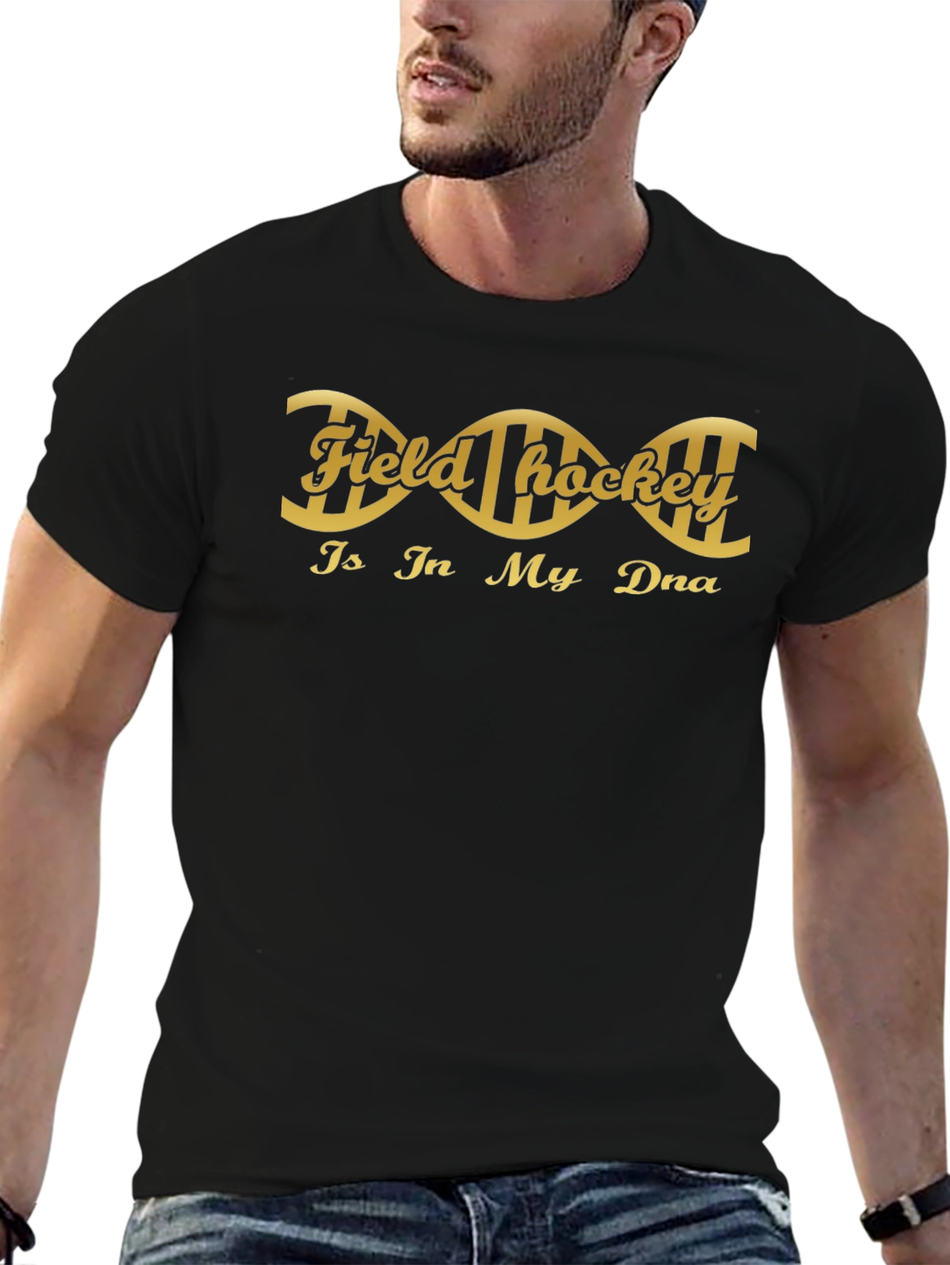Field Hockey DNA T-Shirt - Black