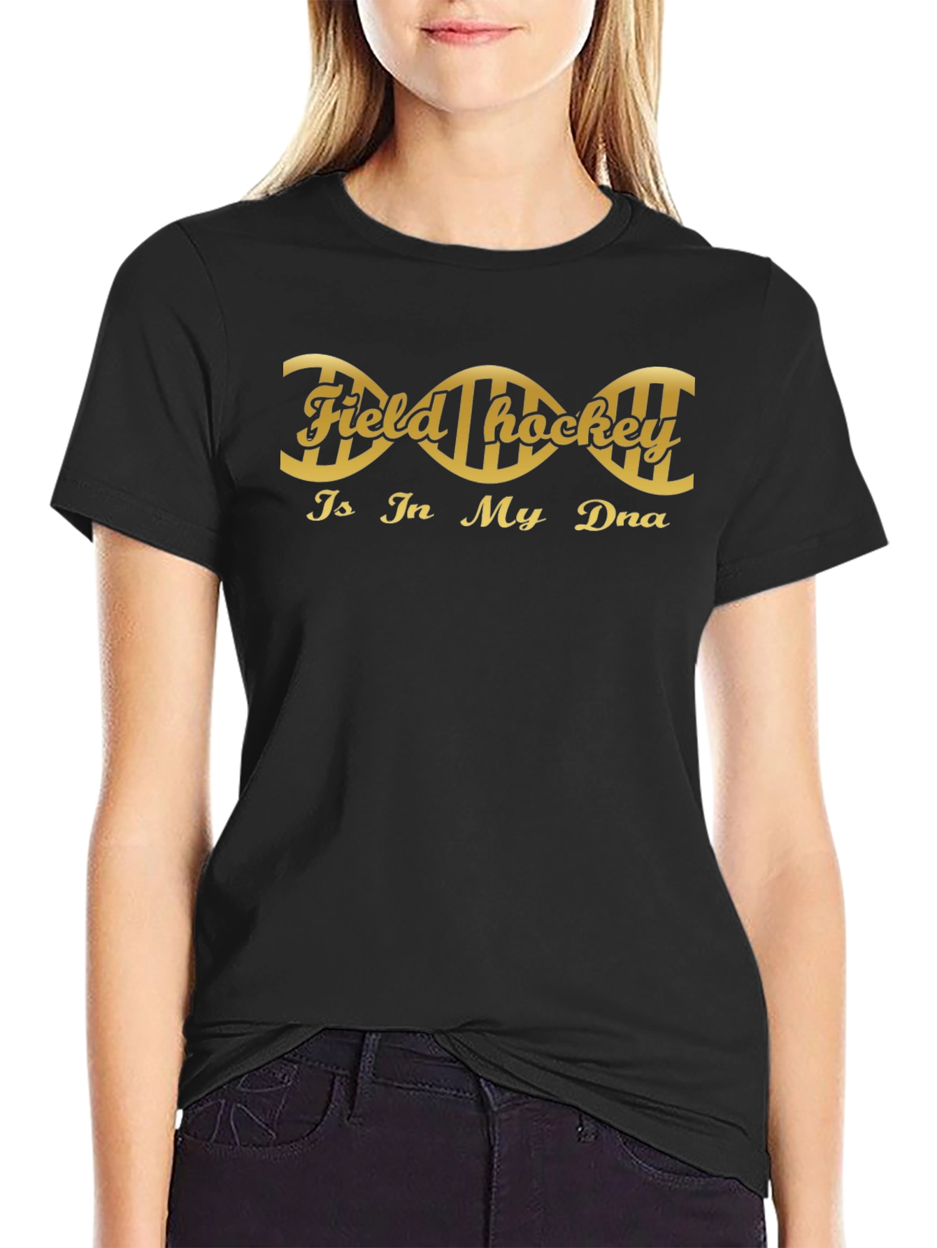 Field Hockey DNA T-Shirt - Black