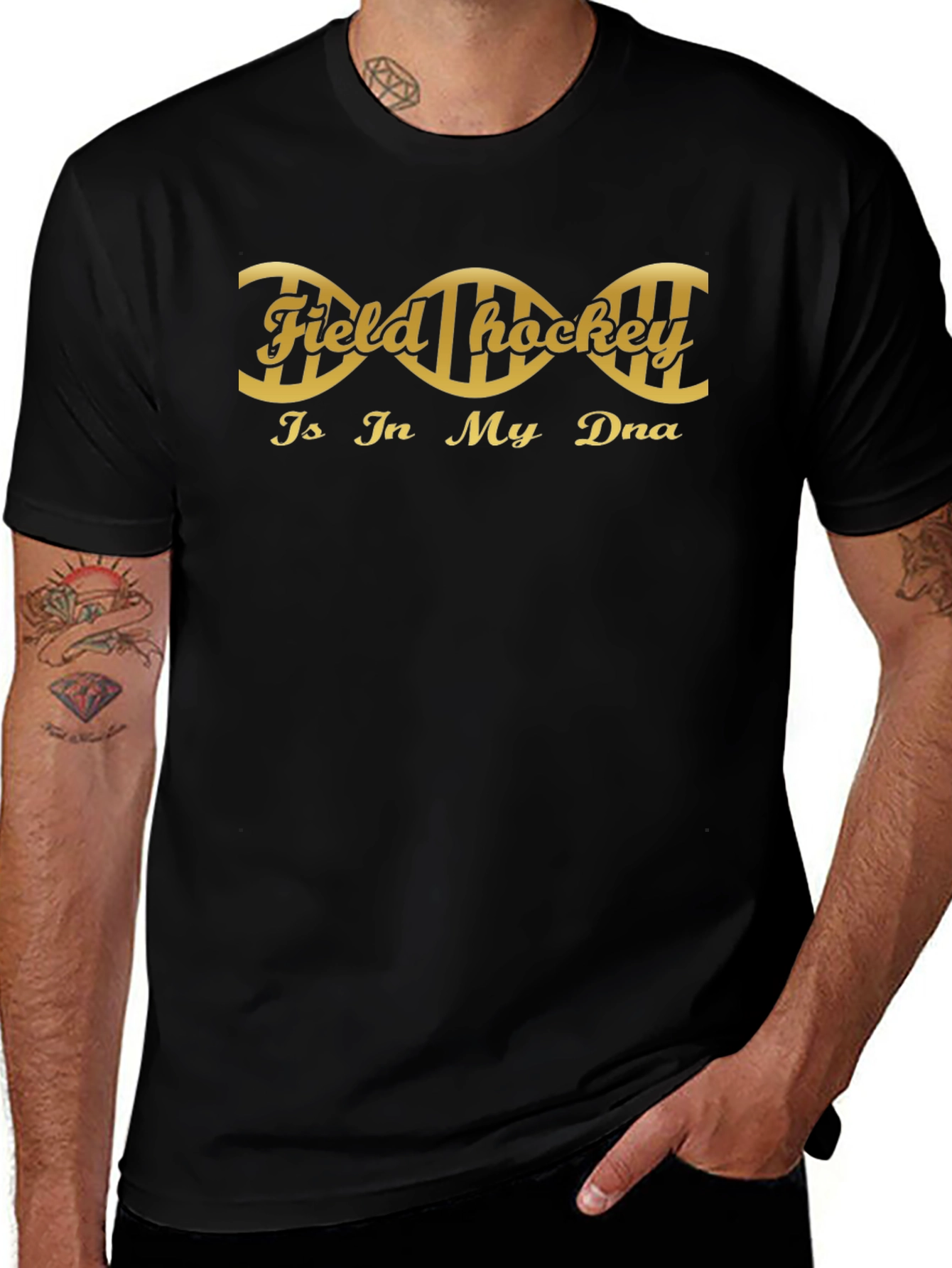 Field Hockey DNA T-Shirt - Black