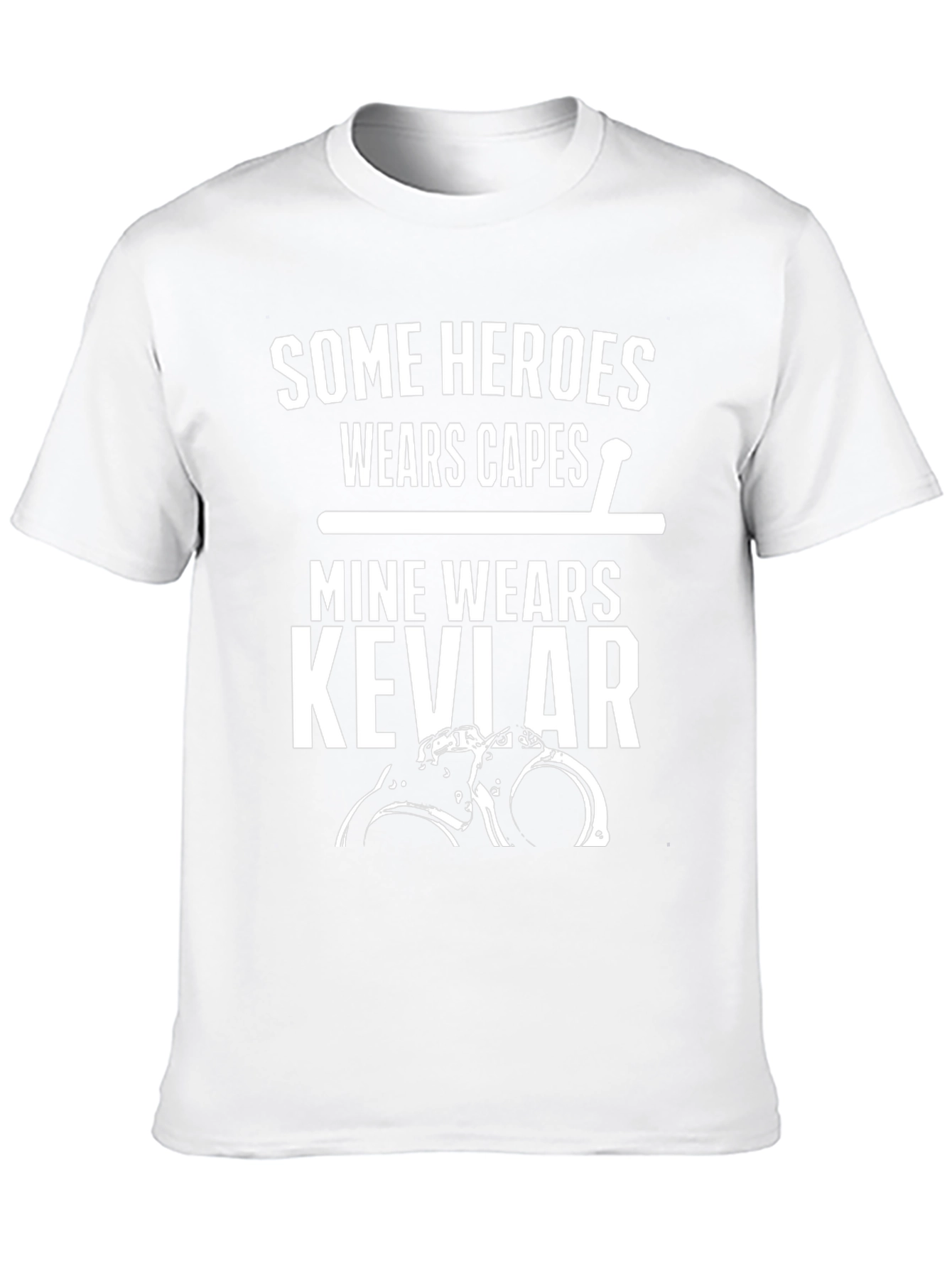 Heroes Wear Kevlar T-Shirt - Law Enforcement Tribute