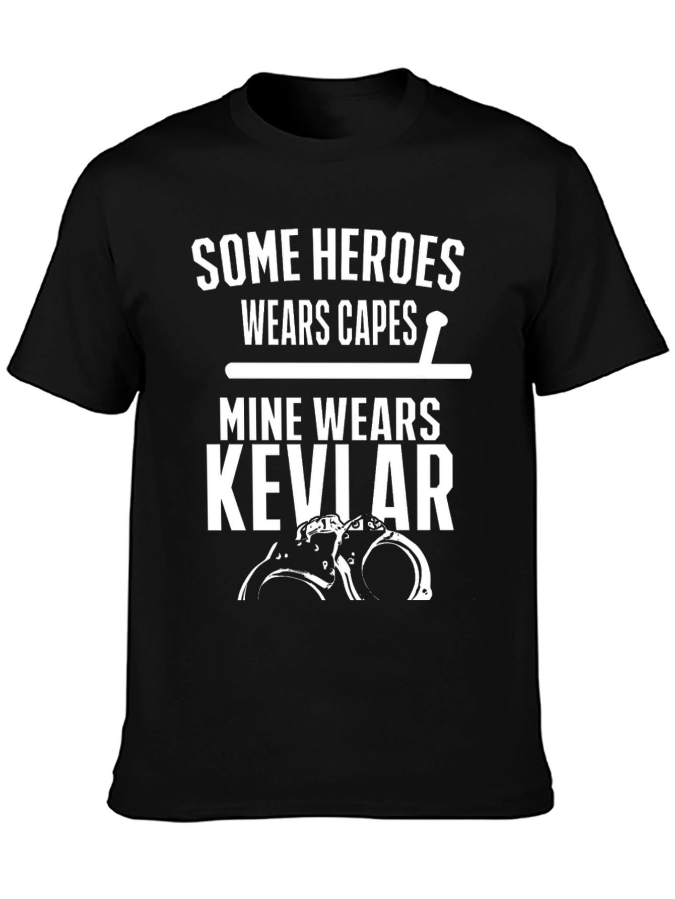 Heroes Wear Kevlar T-Shirt - Law Enforcement Tribute