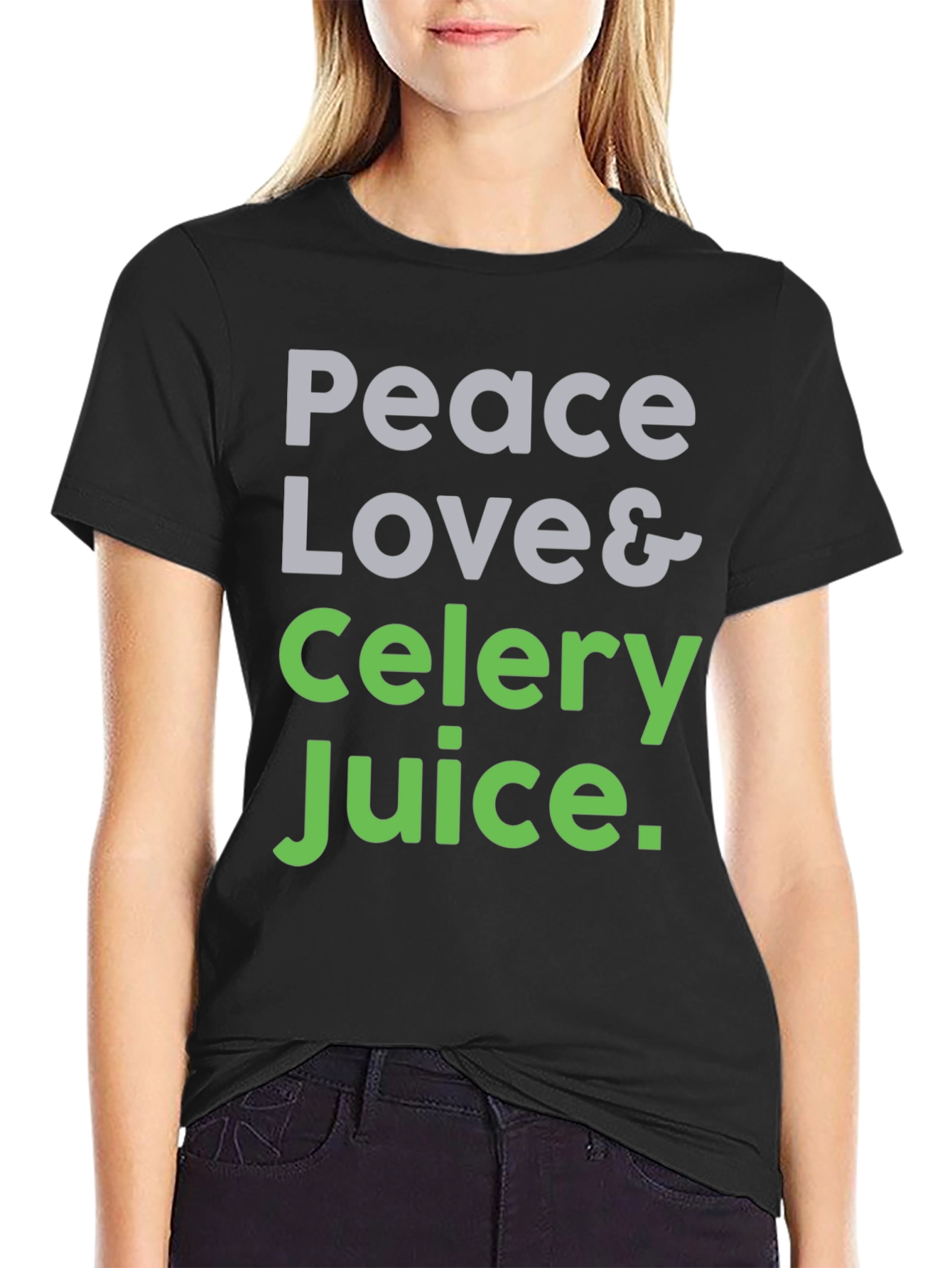 Peace Love & Celery Juice Graphic Tee
