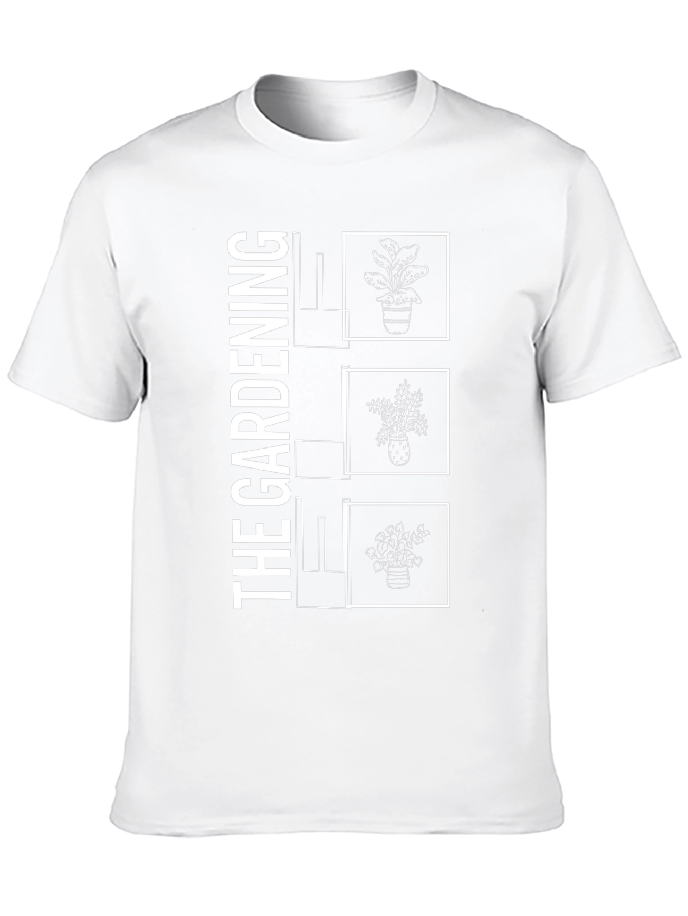 Gardening Plants Black T-Shirt