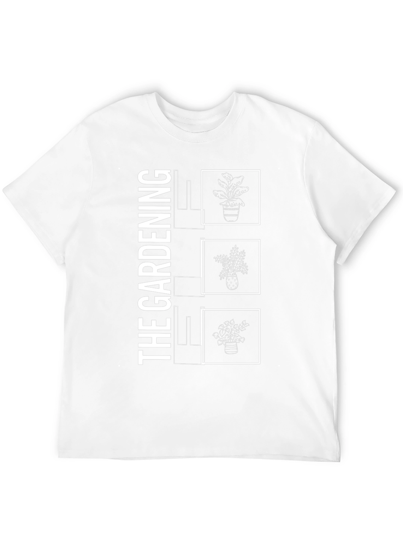 Gardening Plants Black T-Shirt
