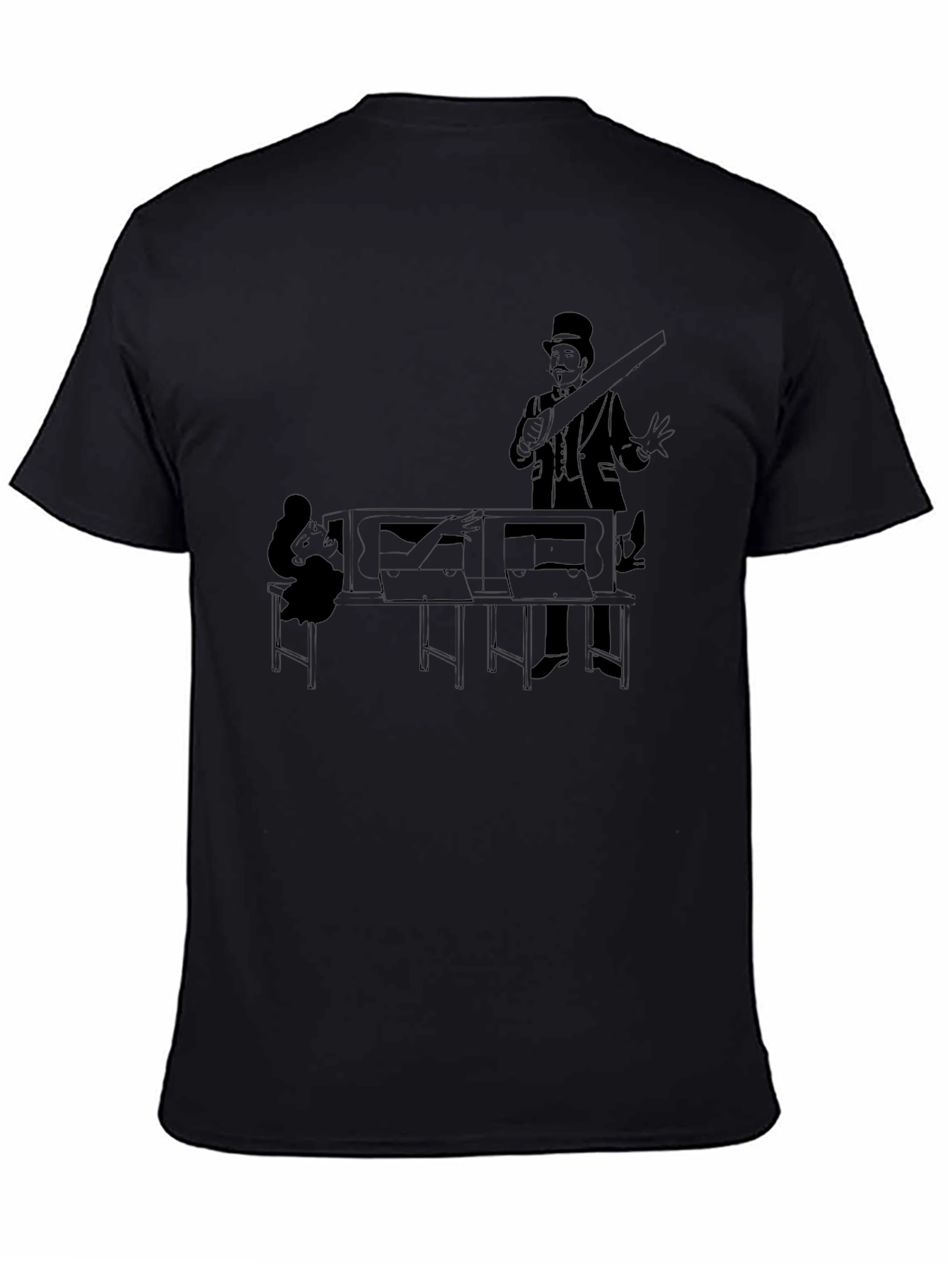 Magicians Saw T-Shirt - Classic Illusion Tee
