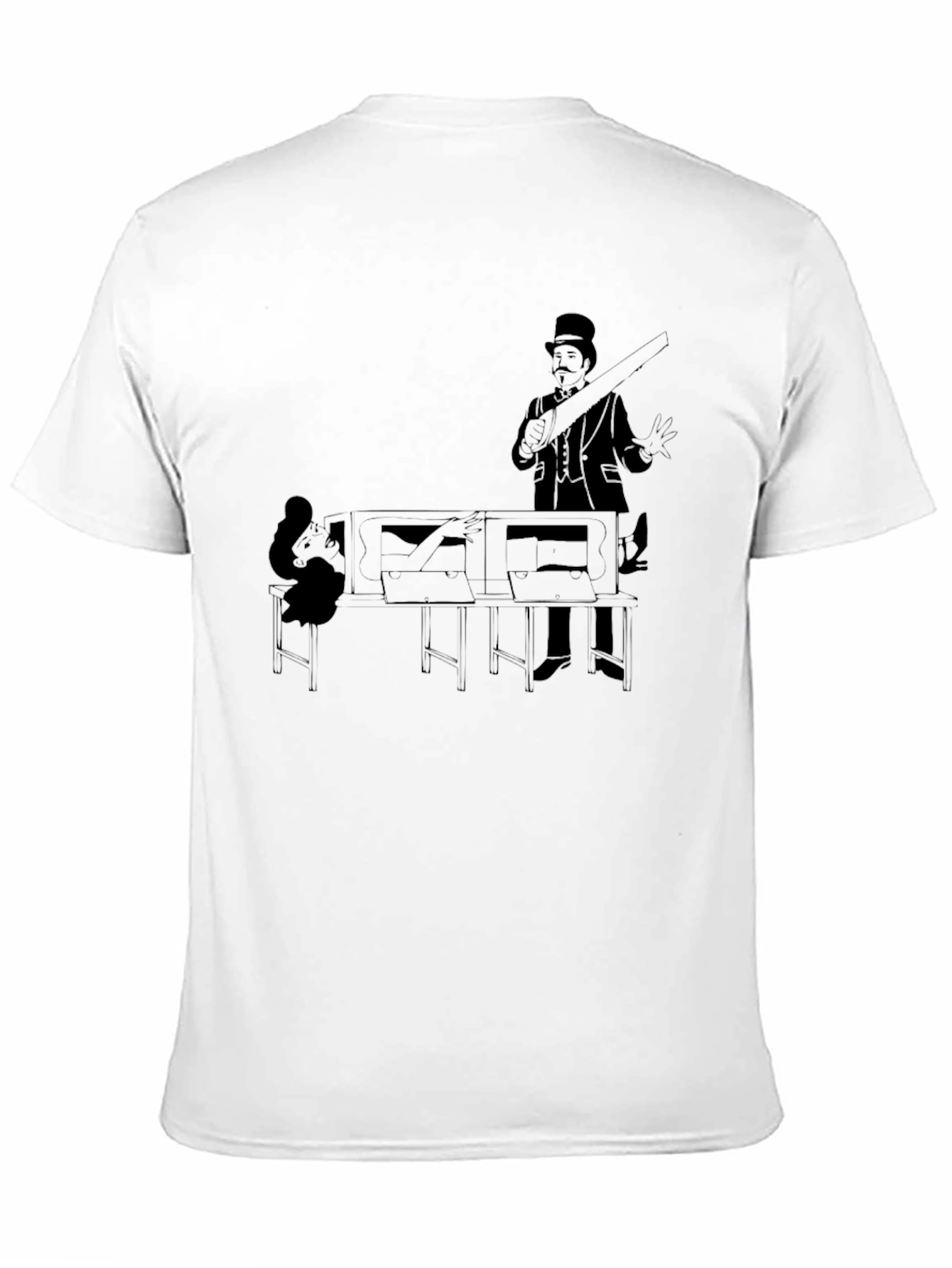 Magicians Saw T-Shirt - Classic Illusion Tee