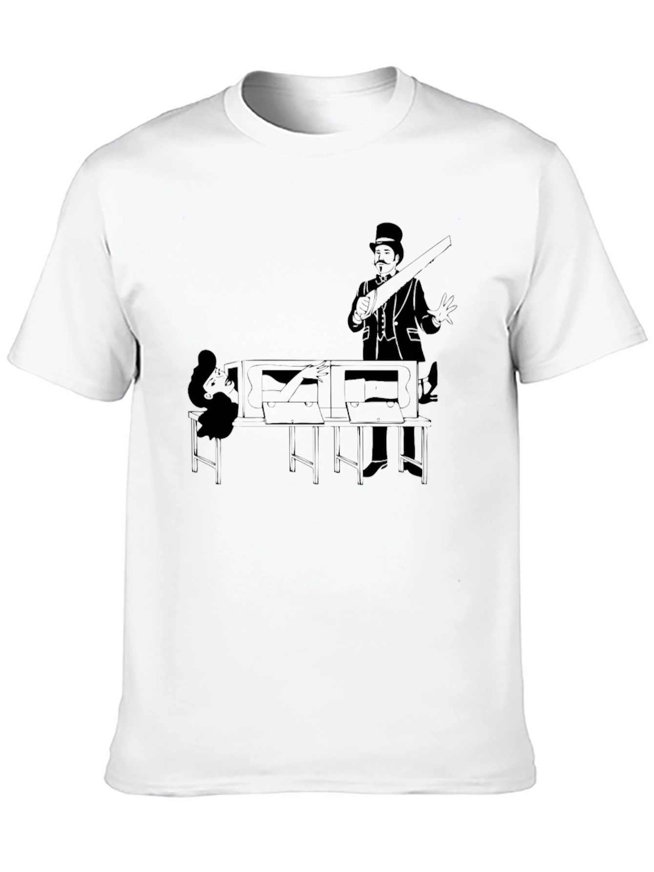 Magicians Saw T-Shirt - Classic Illusion Tee
