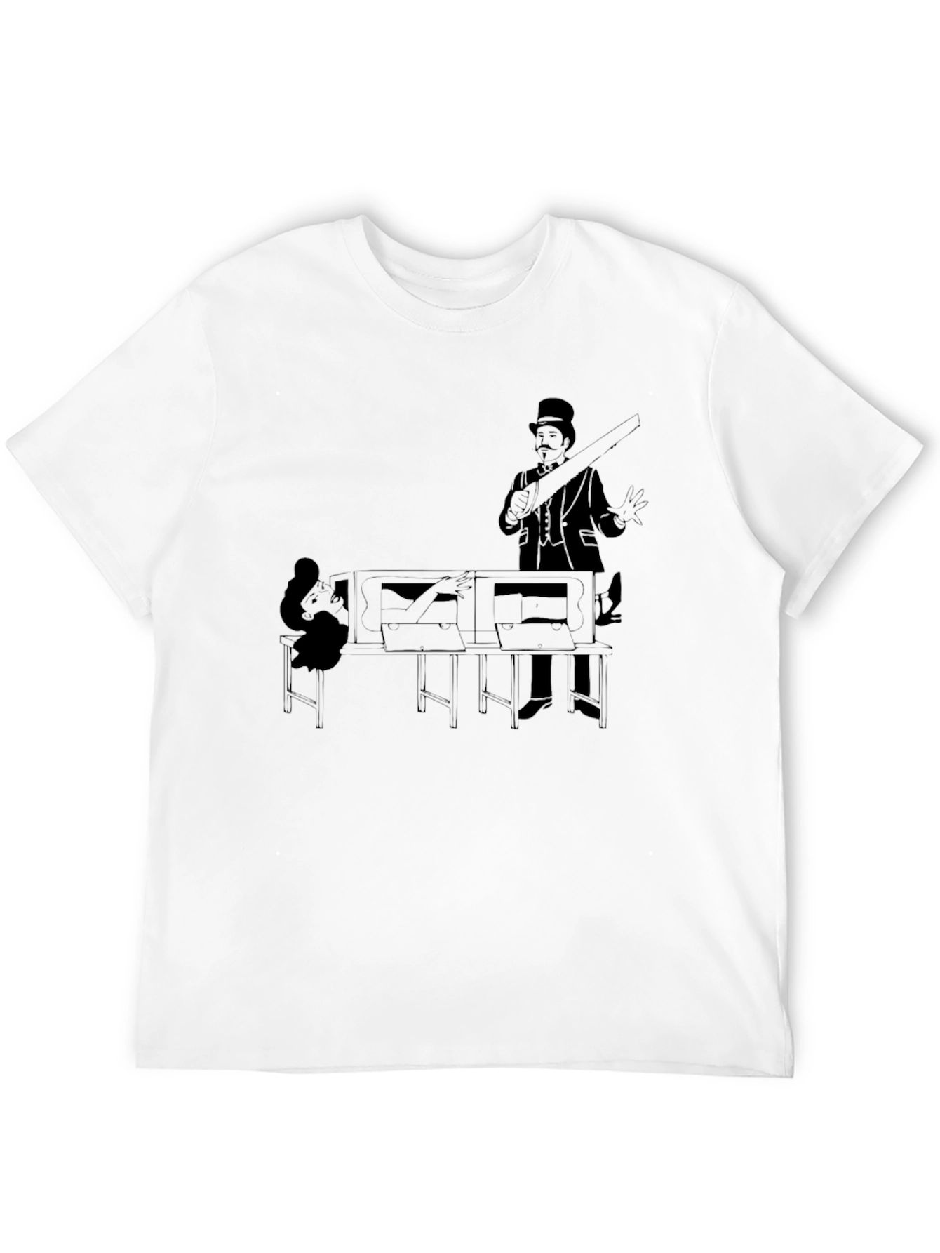 Magicians Saw T-Shirt - Classic Illusion Tee