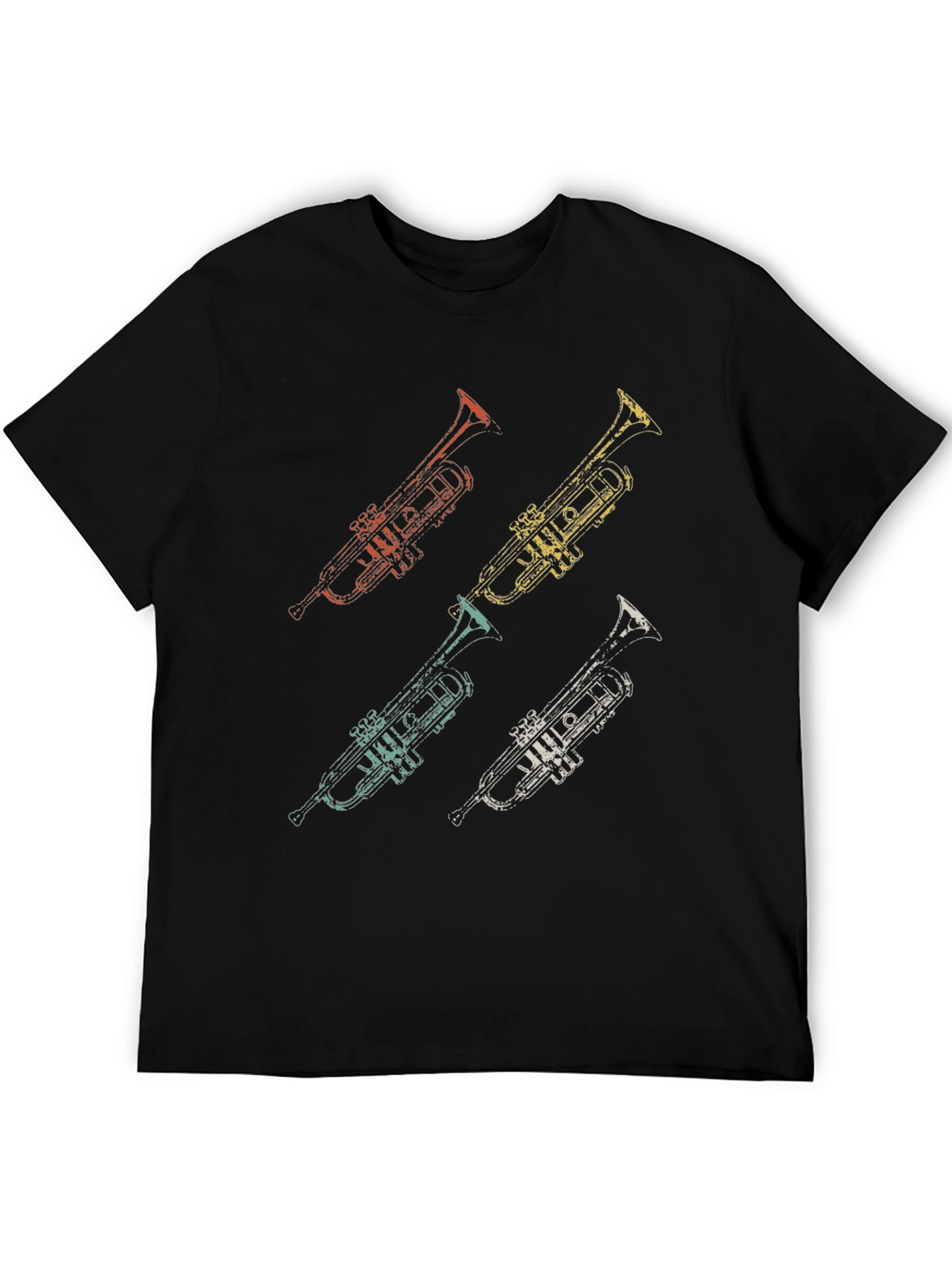 Retro Trumpet Graphic Tee - Cool Music Lover Shirt