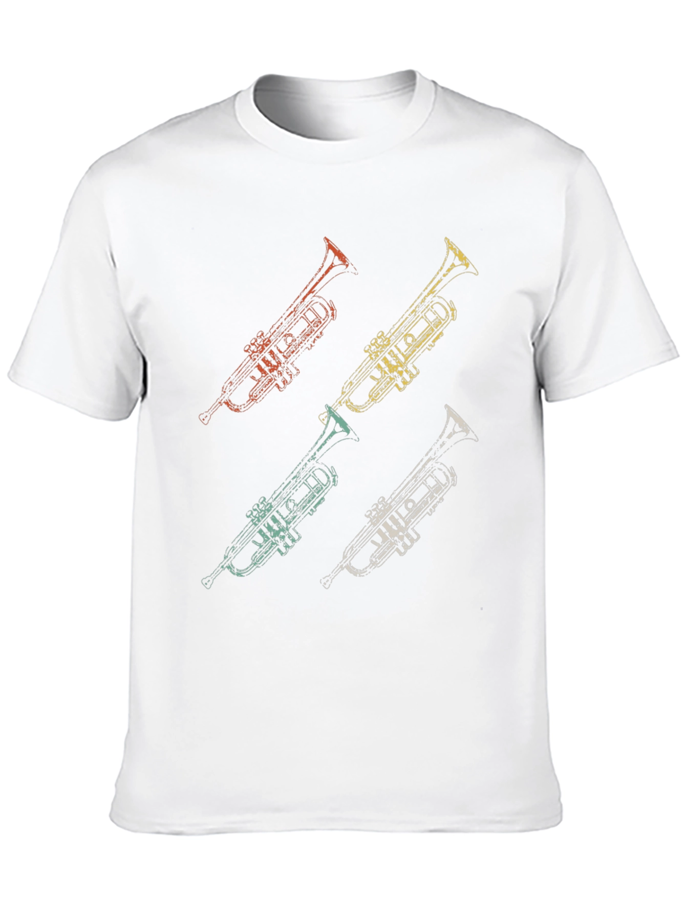Retro Trumpet Graphic Tee - Cool Music Lover Shirt