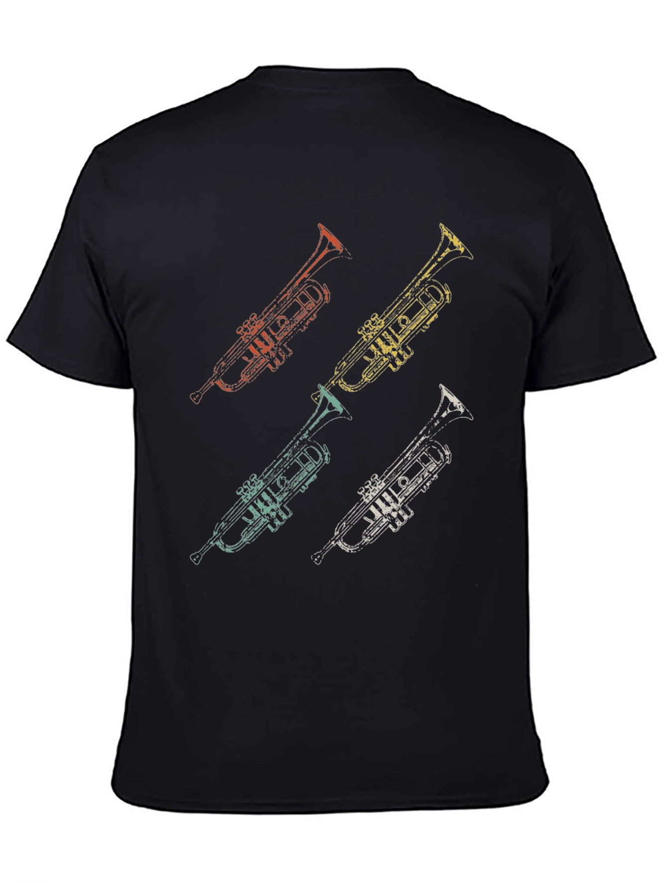 Retro Trumpet Graphic Tee - Cool Music Lover Shirt