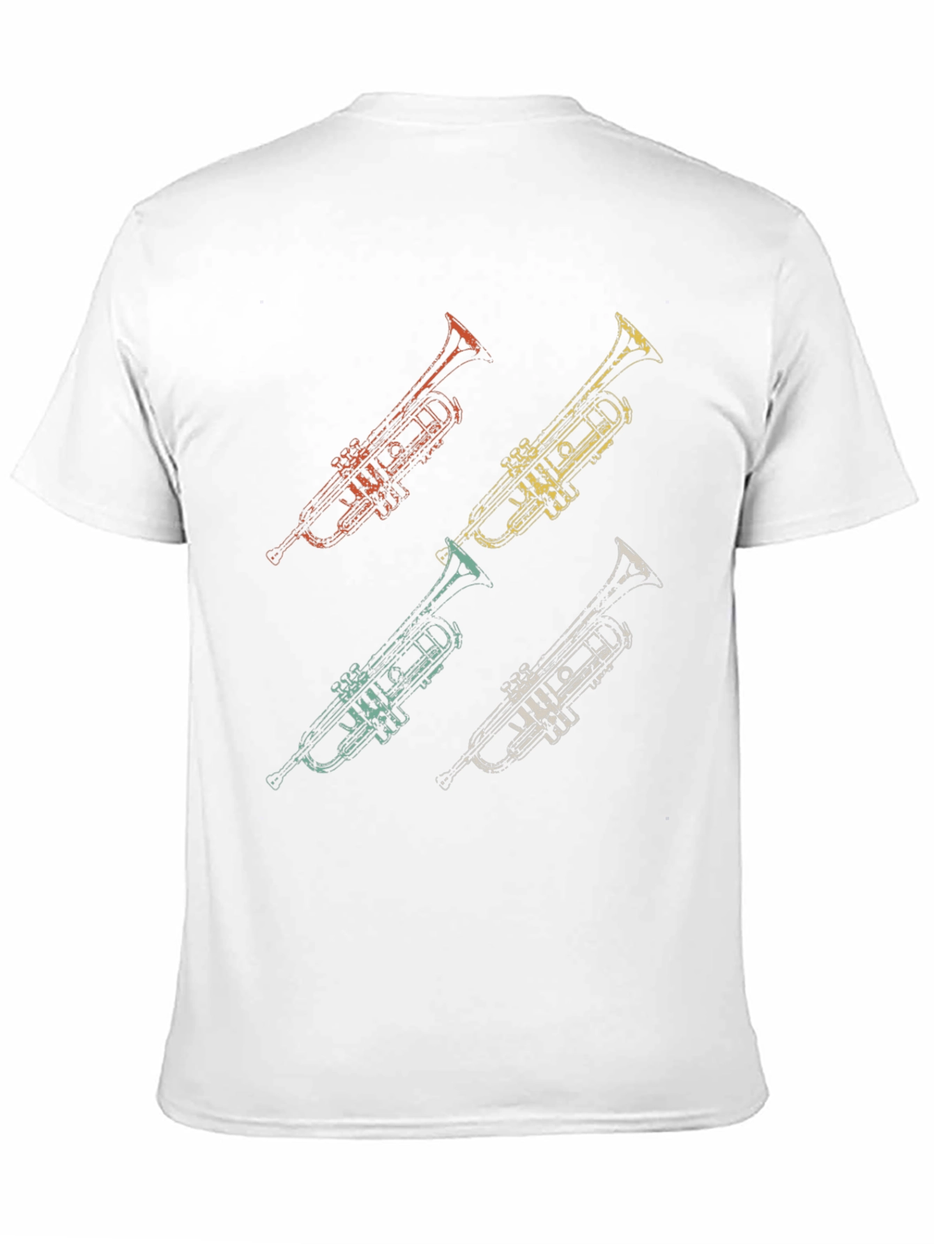 Retro Trumpet Graphic Tee - Cool Music Lover Shirt