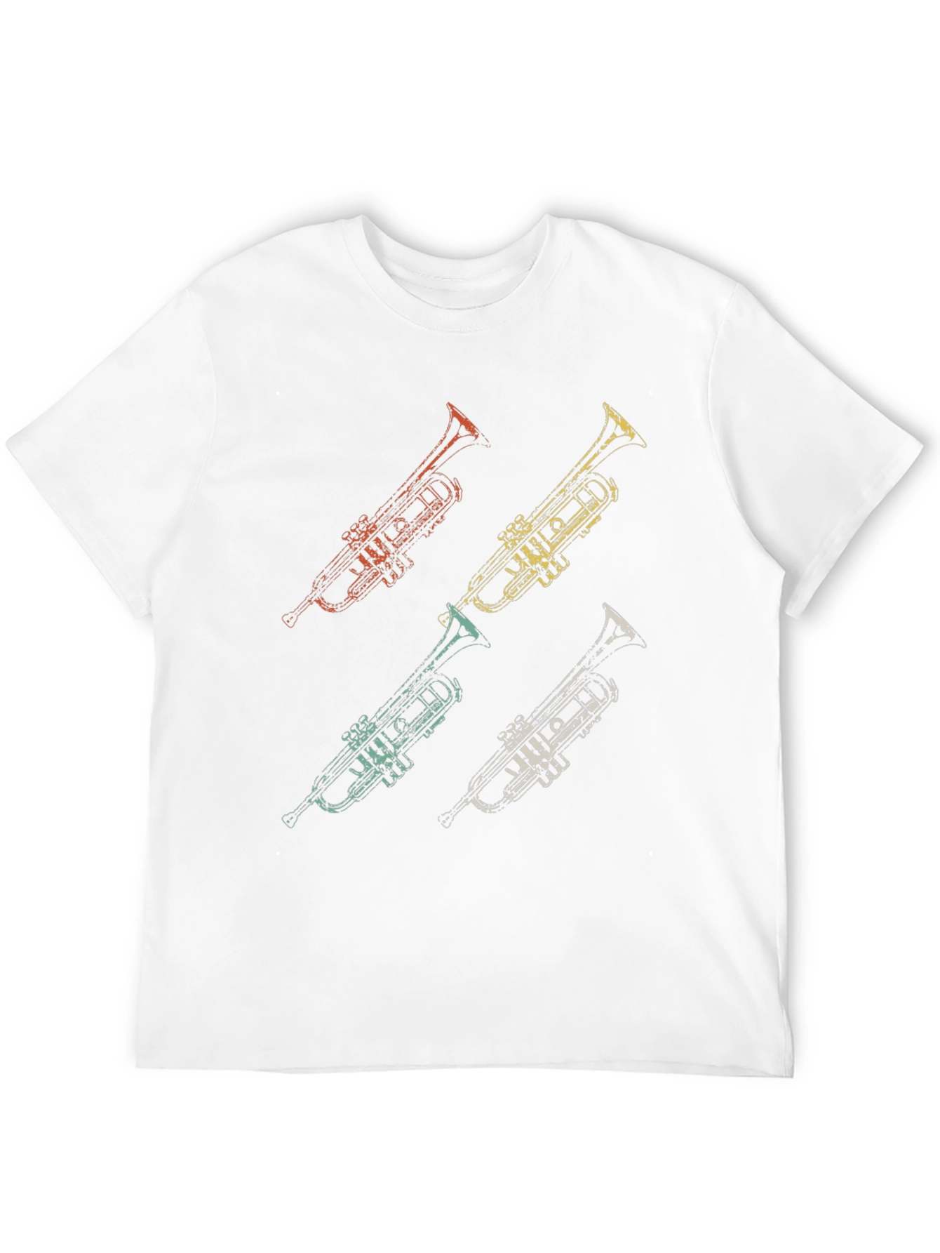 Retro Trumpet Graphic Tee - Cool Music Lover Shirt