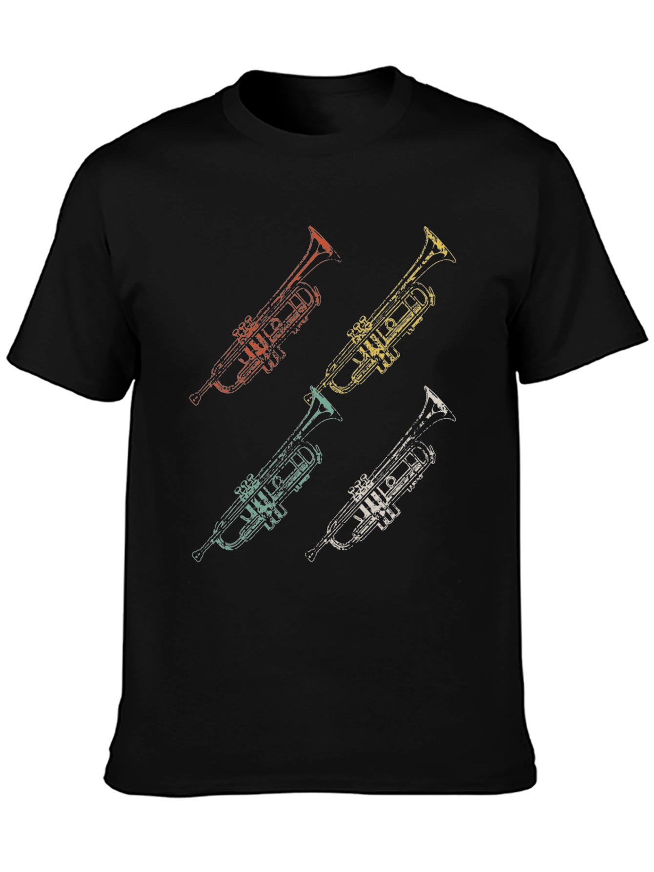 Retro Trumpet Graphic Tee - Cool Music Lover Shirt