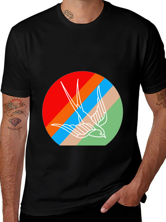 Retro Bird Graphic Tee - Casual Comfort